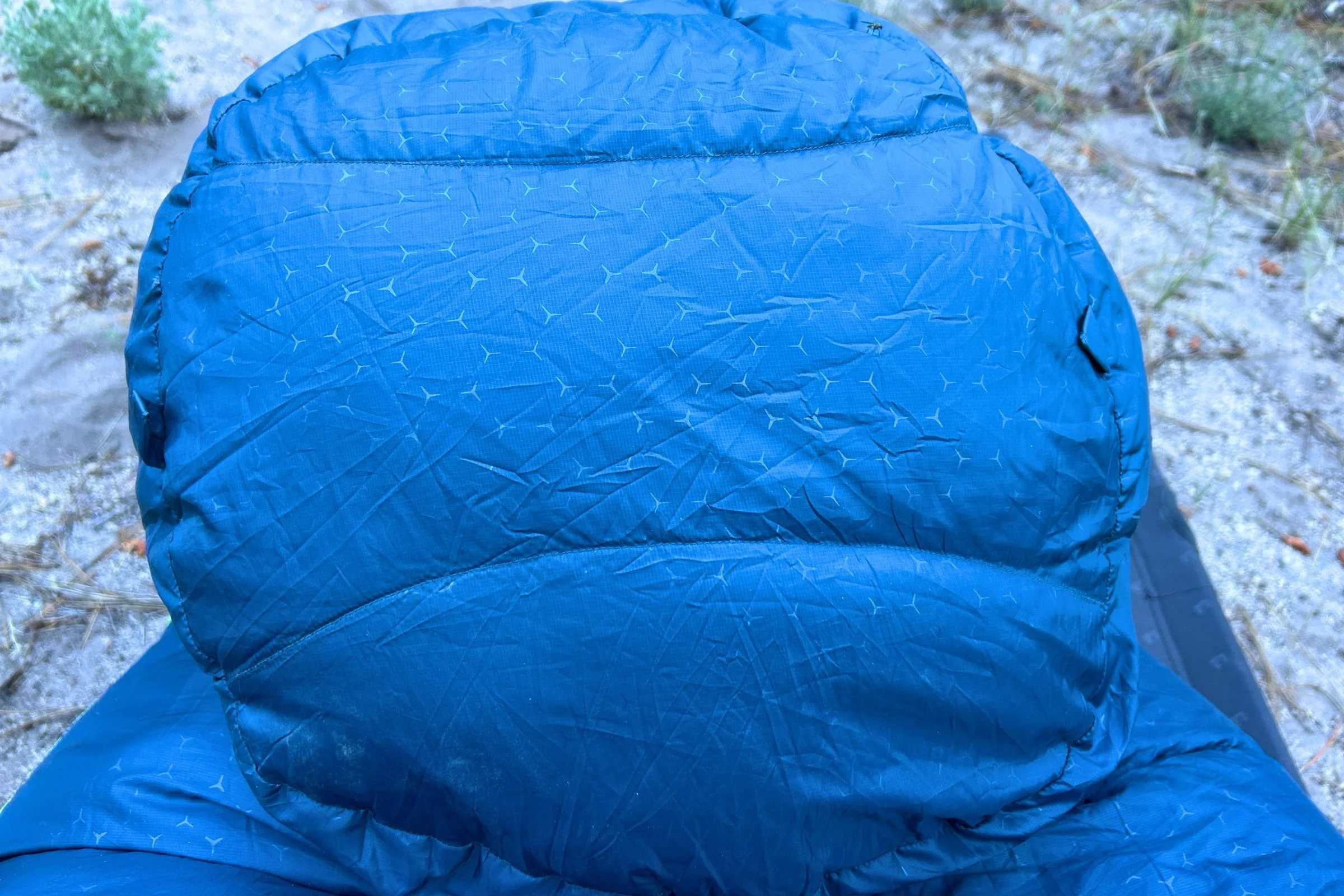 The 3D footbox of the Exped Terra Sleeping Bag.