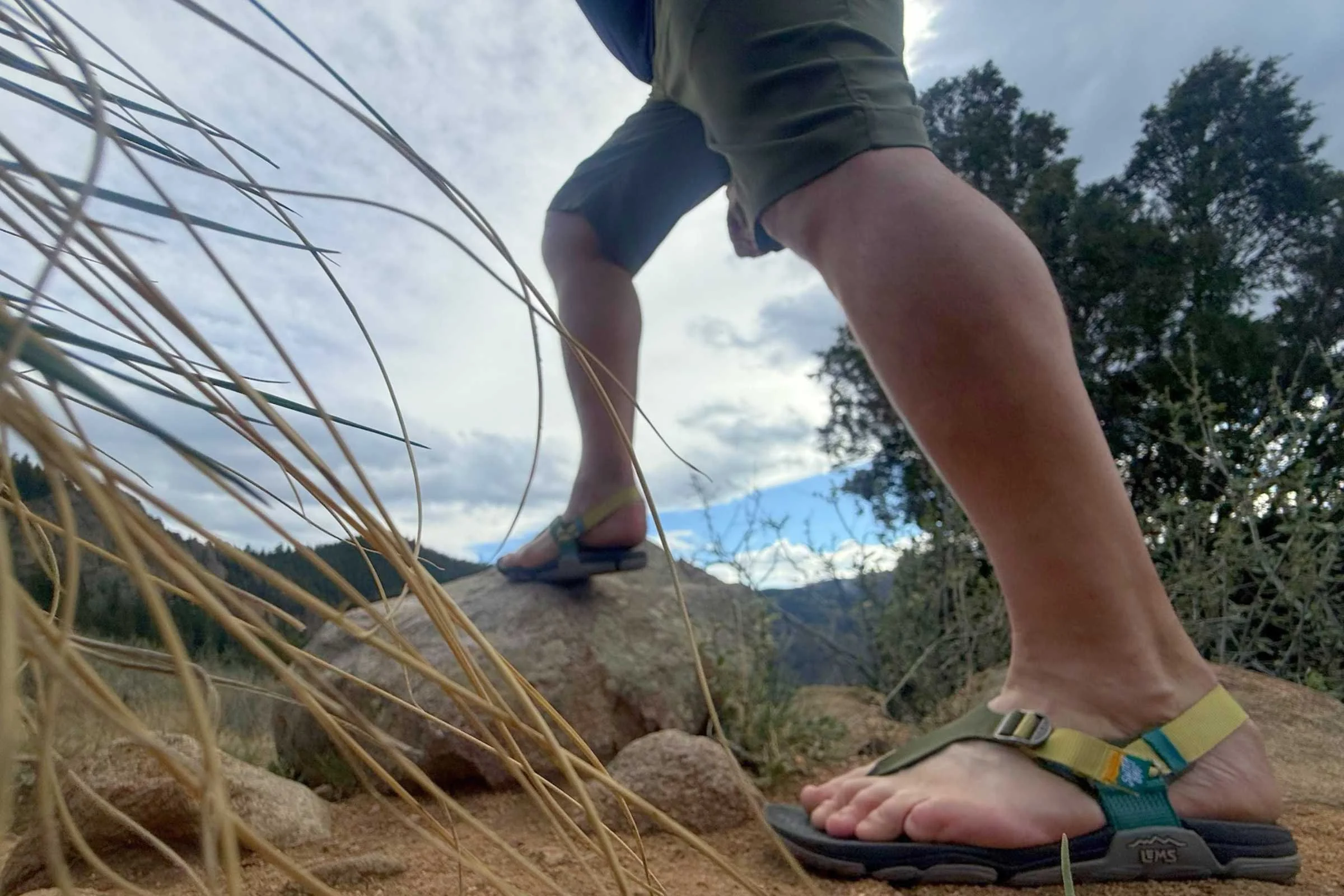 Hiking in the Lems Switchback Sandal Knit
