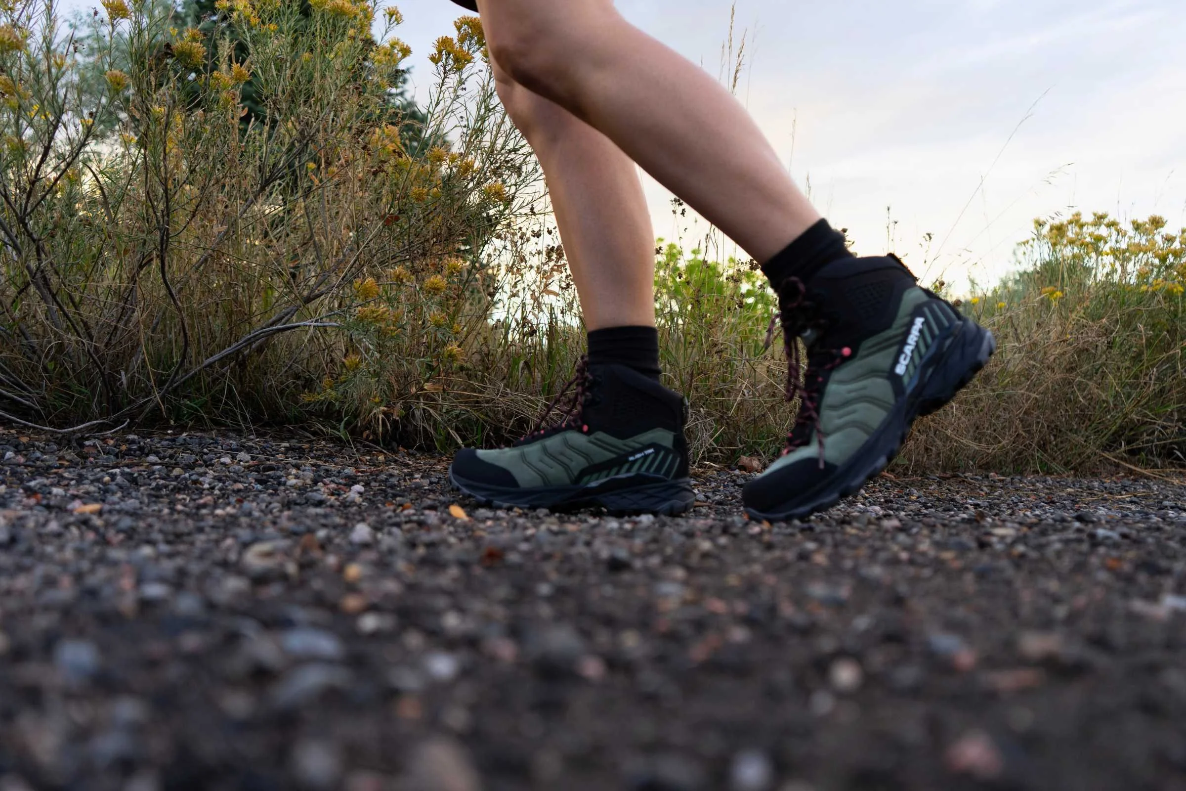 Waterproof hiking boots with versatile performance