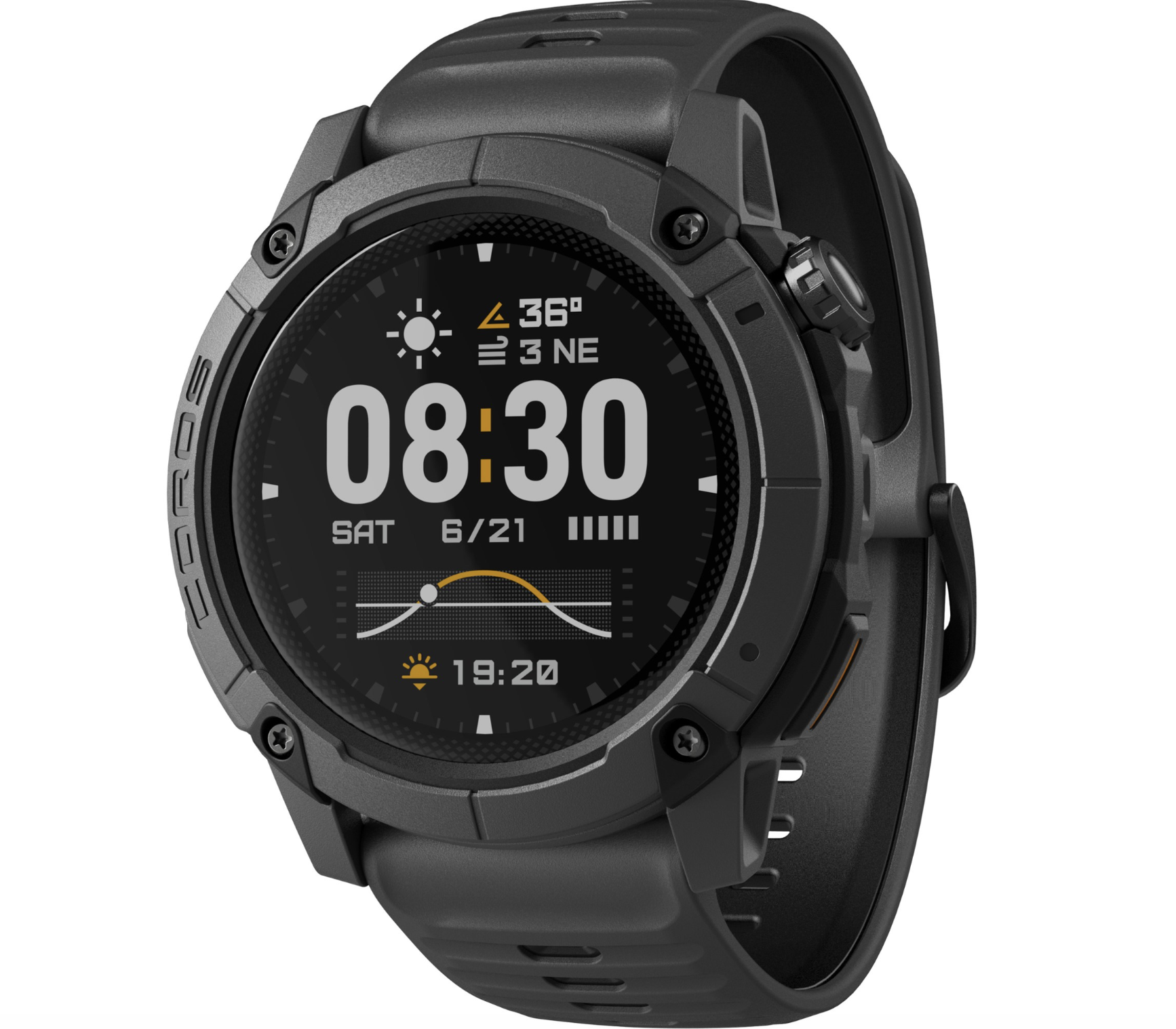 black coros nomad gps watch
