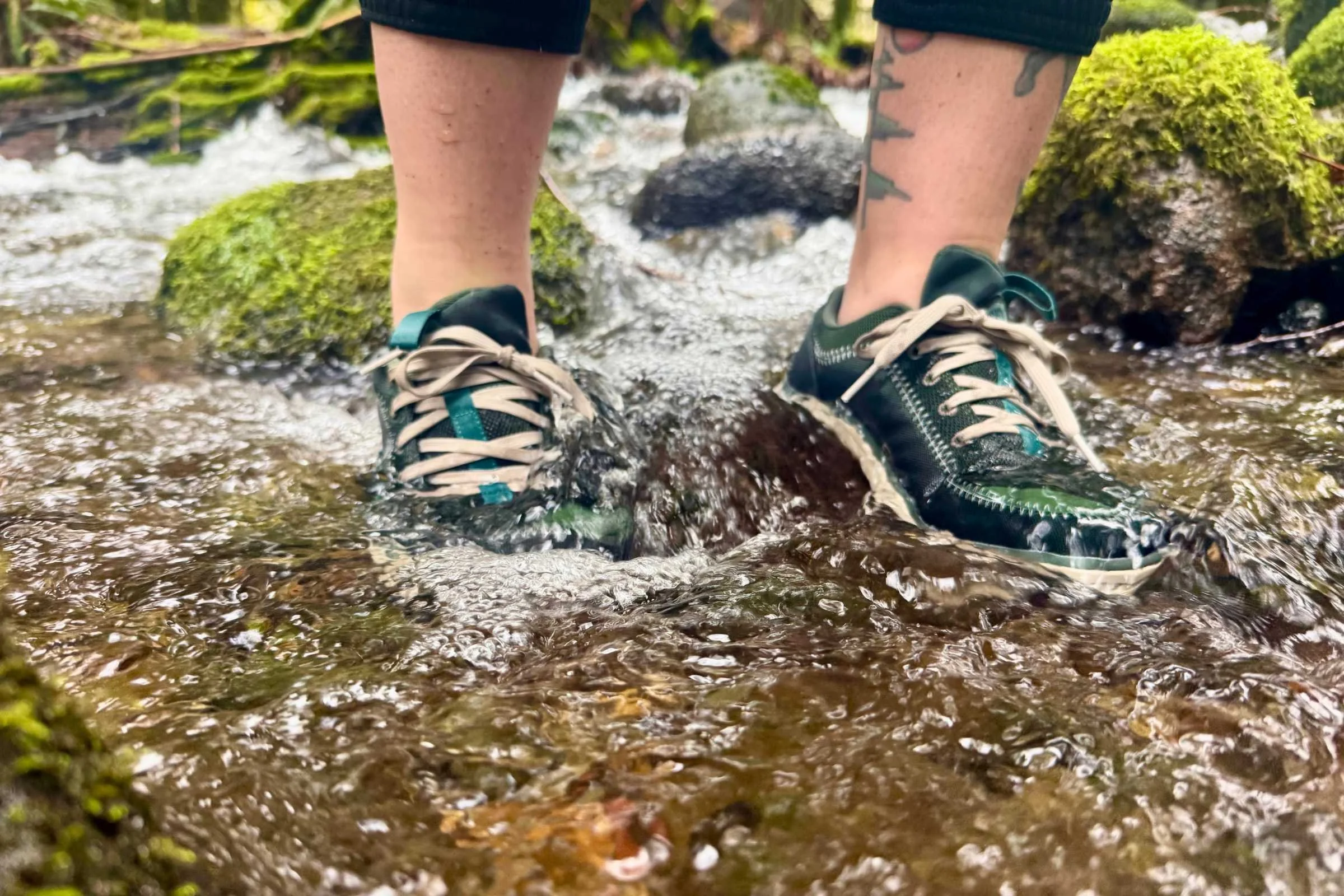 In use, the Astral Brewers don’t feel bogged down in the water. Photo by Steve Redmond