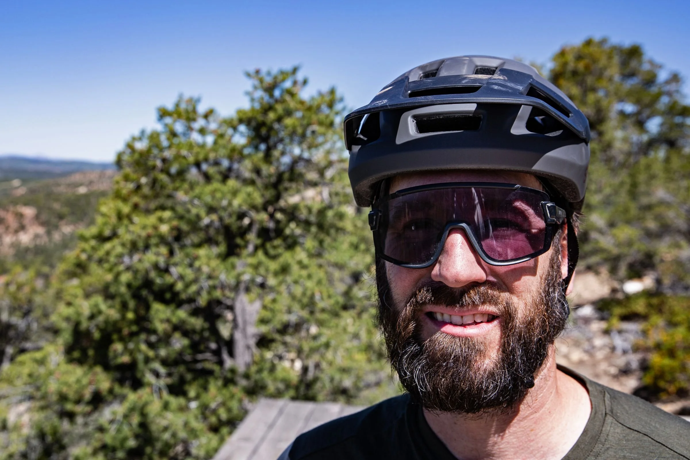 We tested the Pilot Mips helmet primarily with the Smith Wildcat sunglasses, but also with shades from POC, Zeal, and more. Photo by Tom Callaghan.