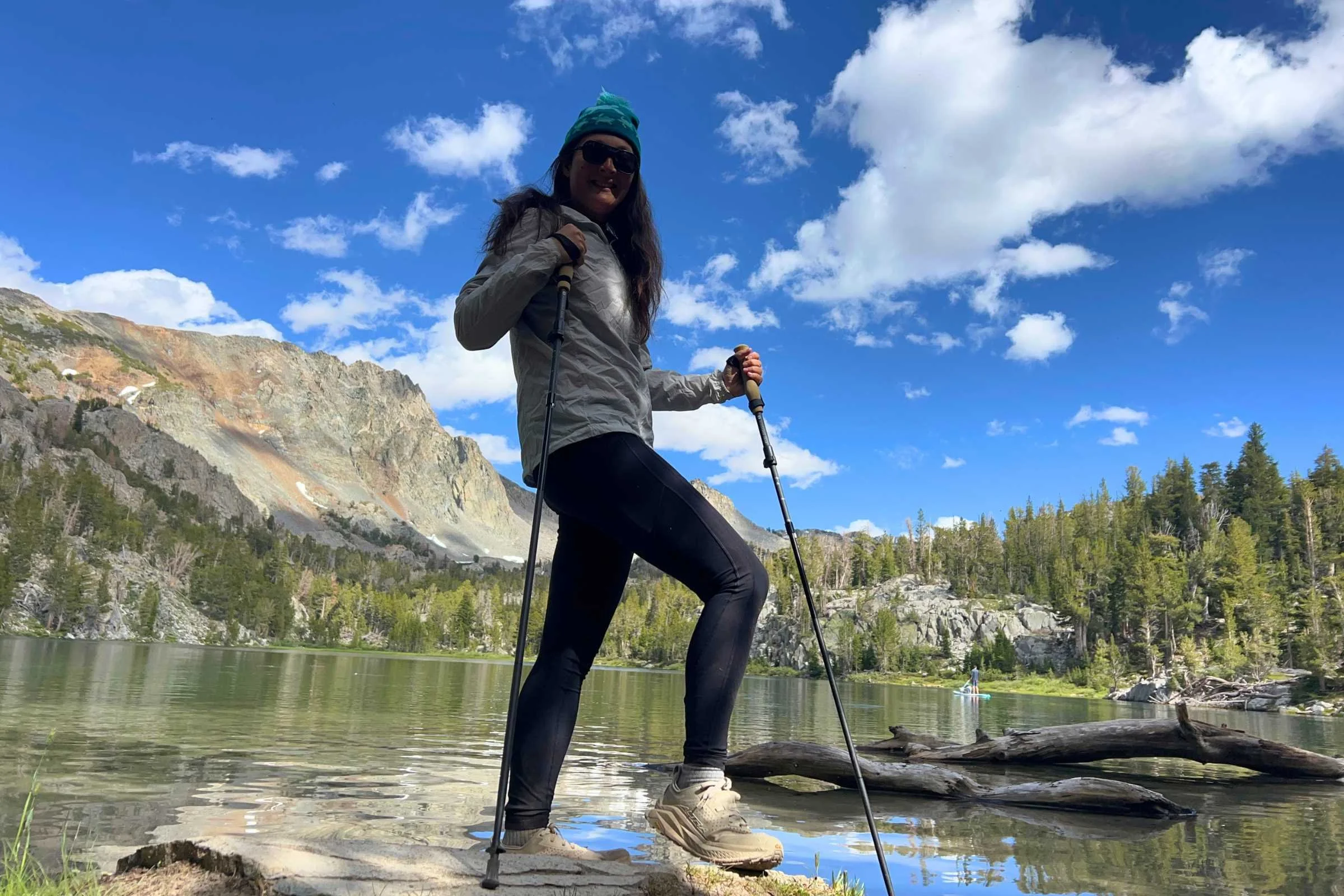 Testing the Gossamer Gear FT3 poles at a hike to an alpine lake in the Eastern Sierra.