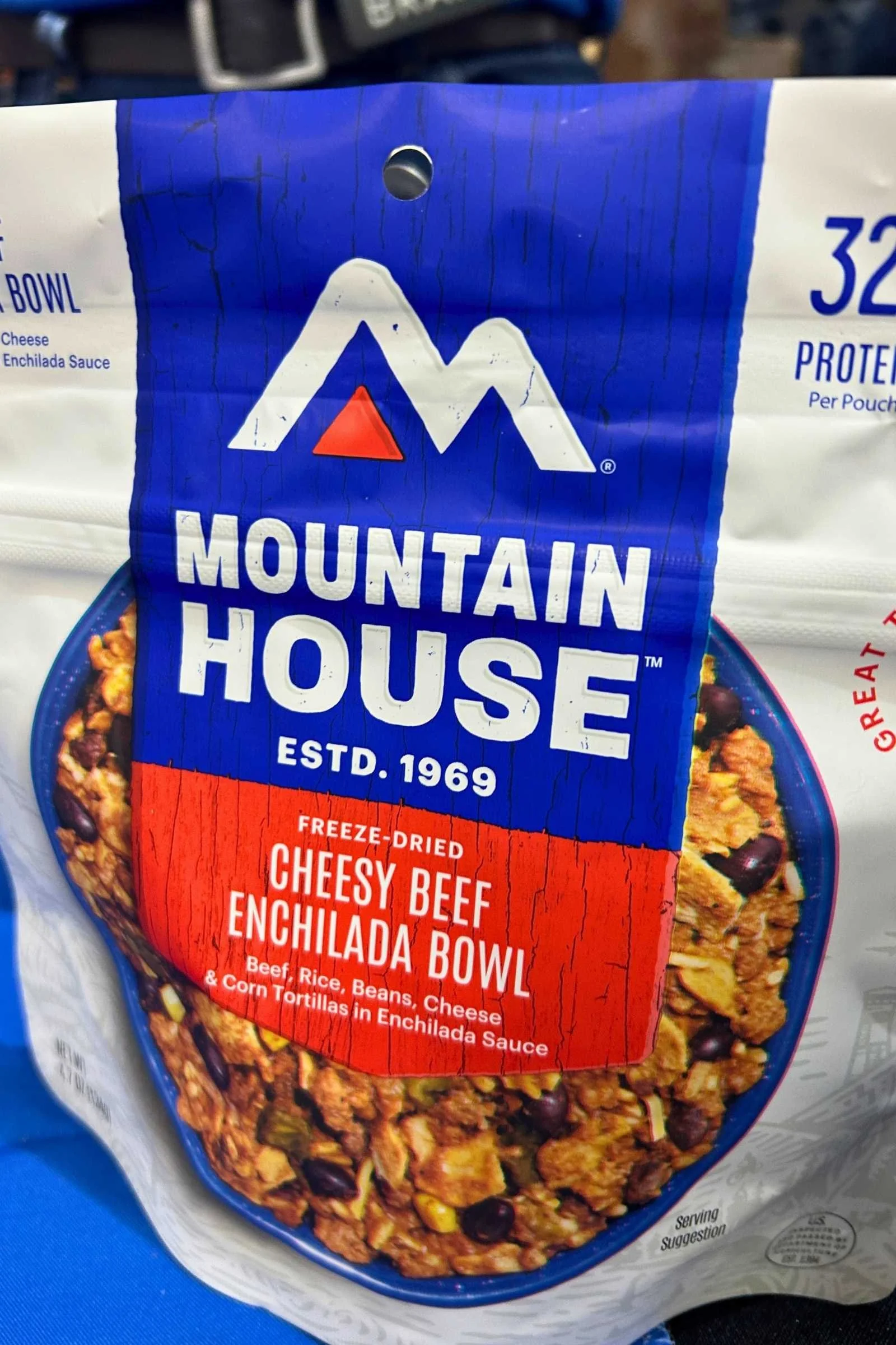 Mountain House Cheesy Beef Enchilada Bowl pouch