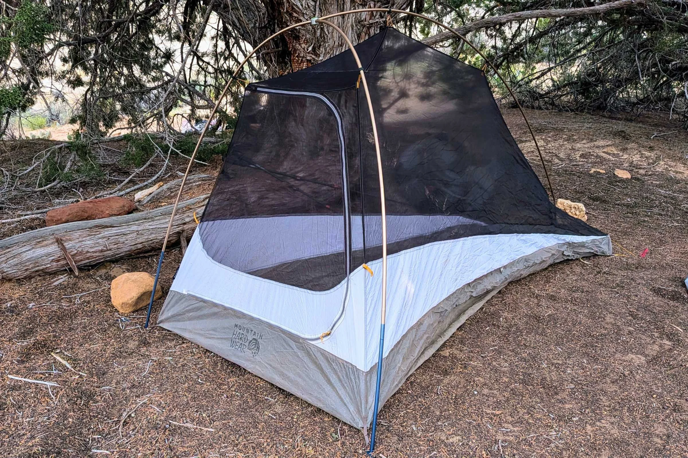 Mesh only set up of the Mountain Hardwear Nimbus UL tent
