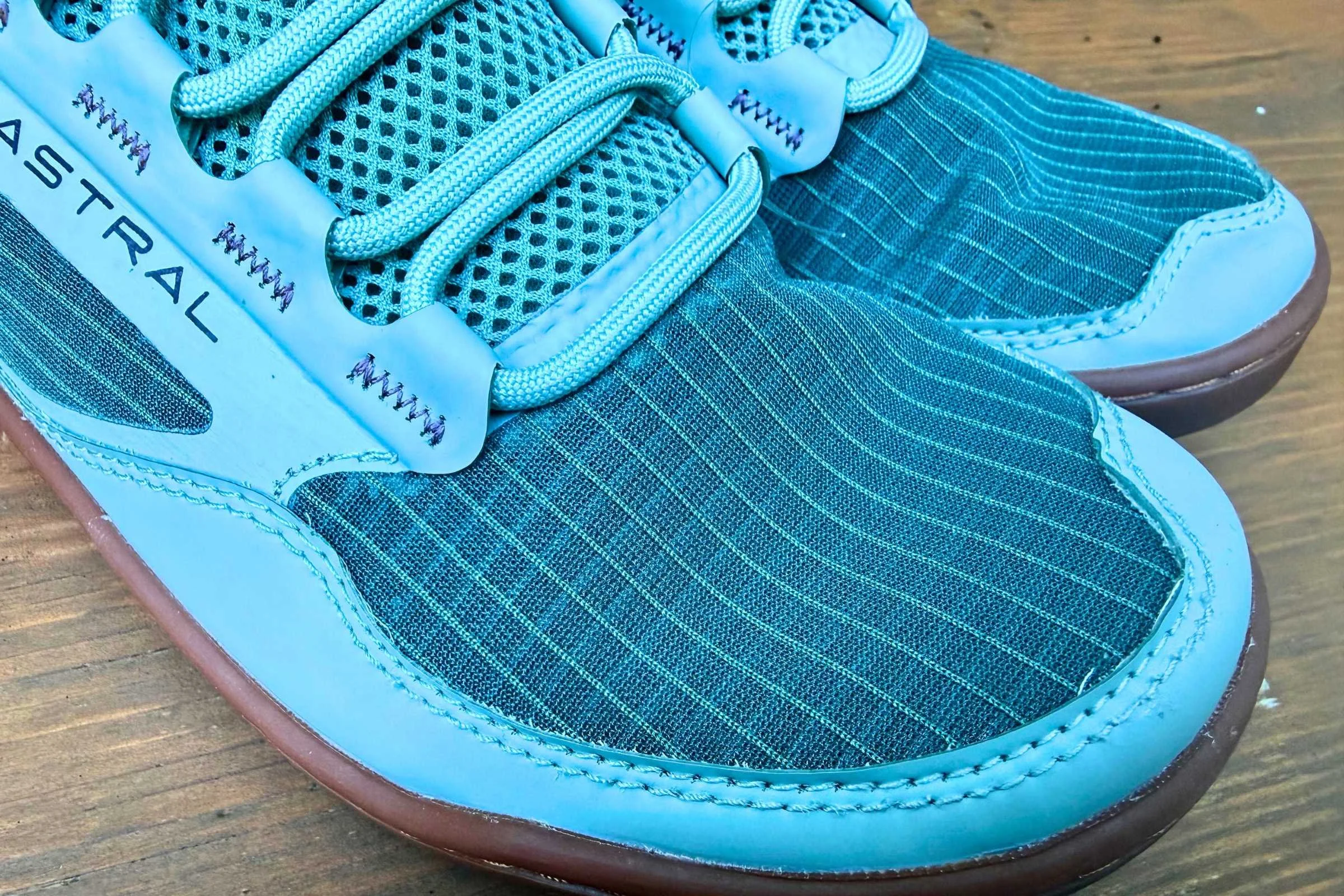 Ultrafine ripstop mesh upper drains fast and sheds water between crossings. Photo by Ebony Roberts