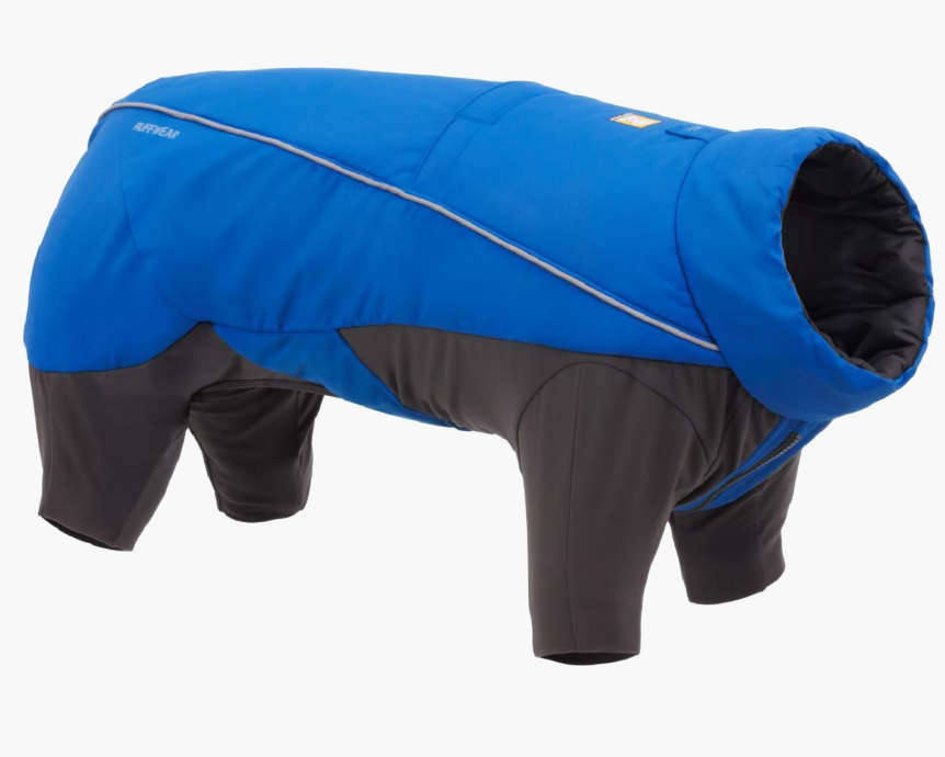 blue ruffler vert coverall jacket