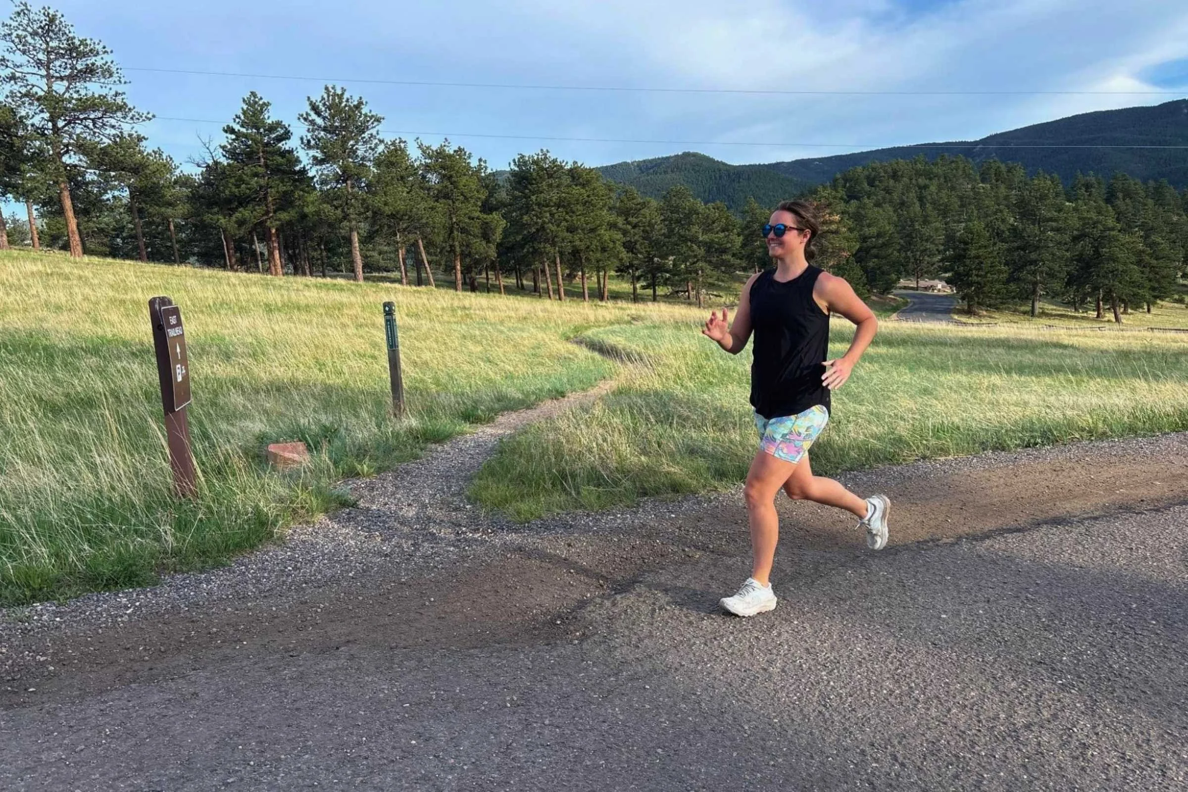 The Patagonia Maipo running shorts offer light compression with a high waistband.