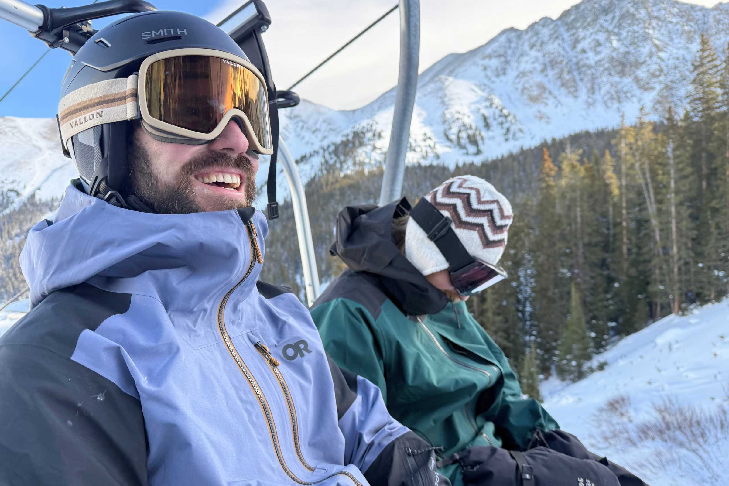 Testing the Smith Optics Vantage 2 on a sunny early season day at Arapahoe Basin.