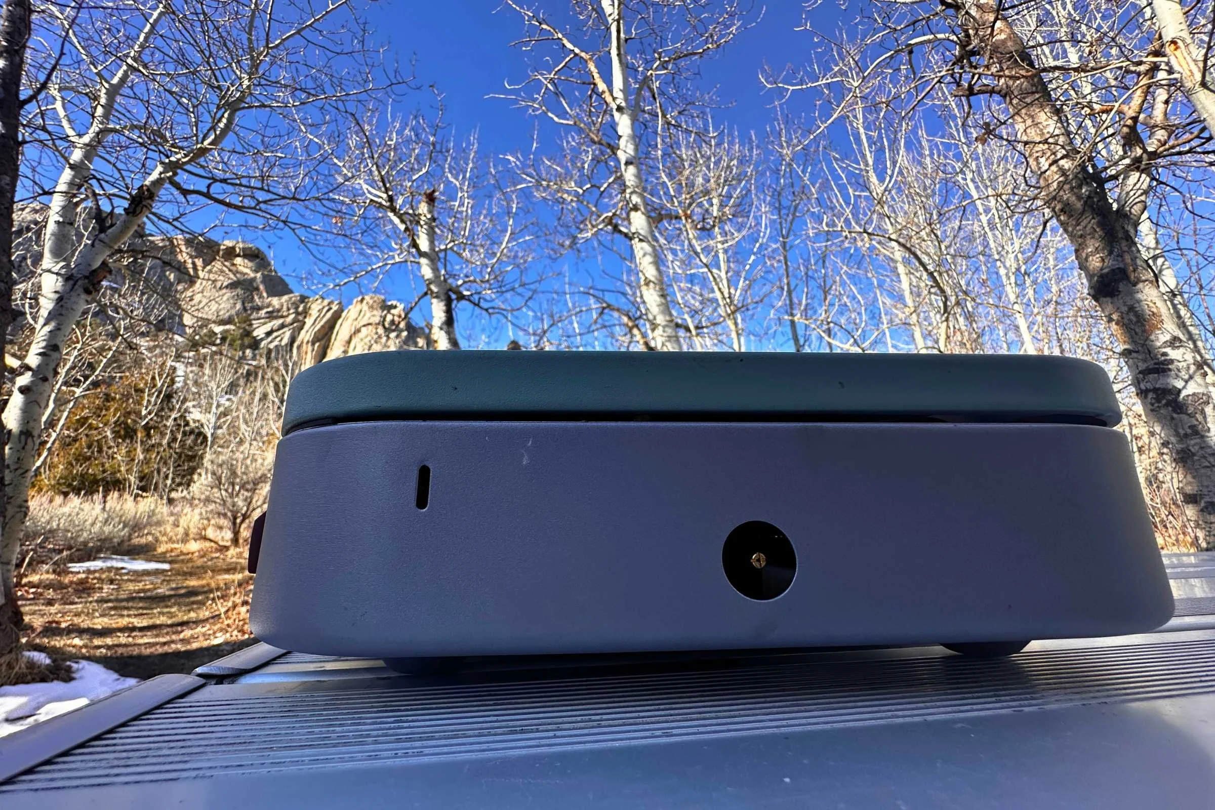 The Coleman Cascade 3-in-1 has an adaptor on the side to connect to external fuel.