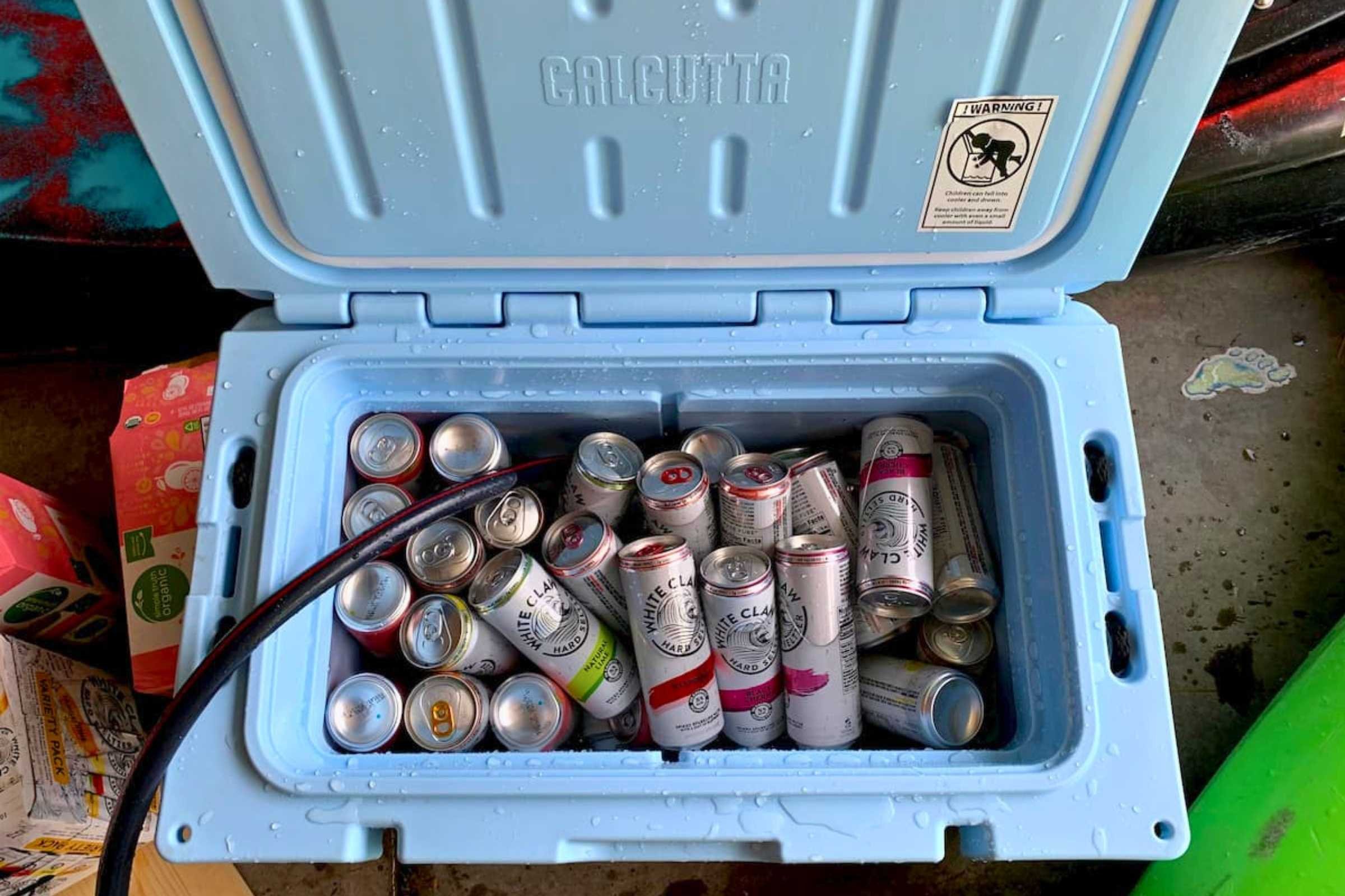 The size cooler you need depends on how many beverages you would like it to hold. Photo by Josette Deschambeault.