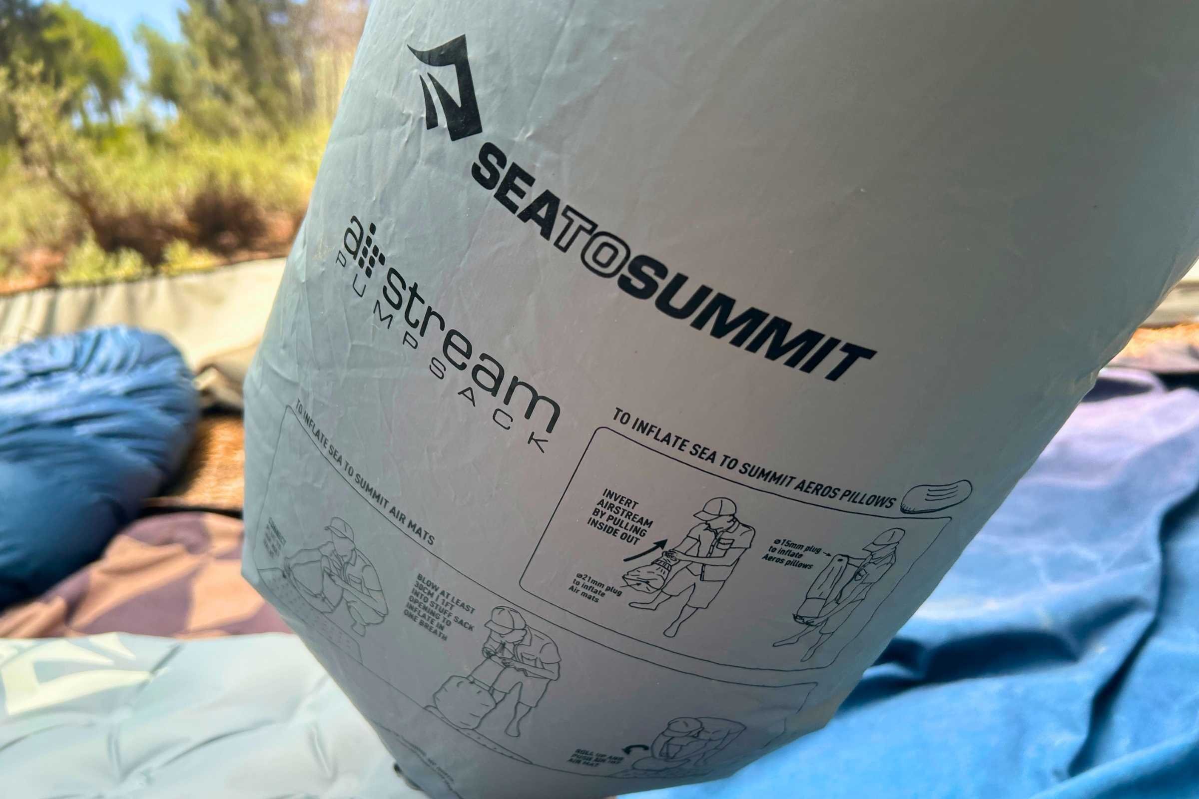 The pump sack on the Sea to Summit Ether Light XR Insulated Air sleeping pad is best in class.