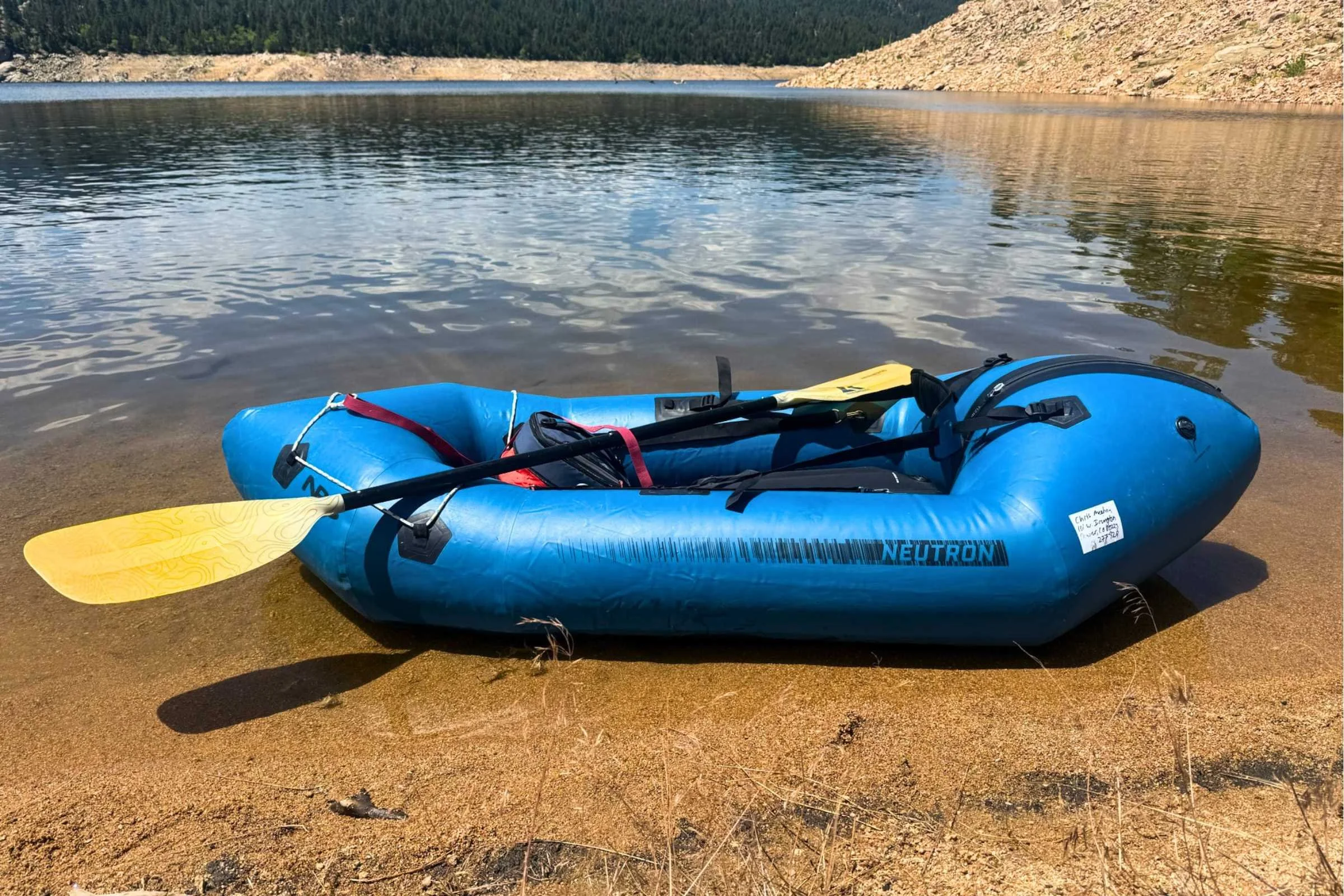 Tempering the NRS Neutron before floating in Gross Reservoir. Courtesy Chris Meehan