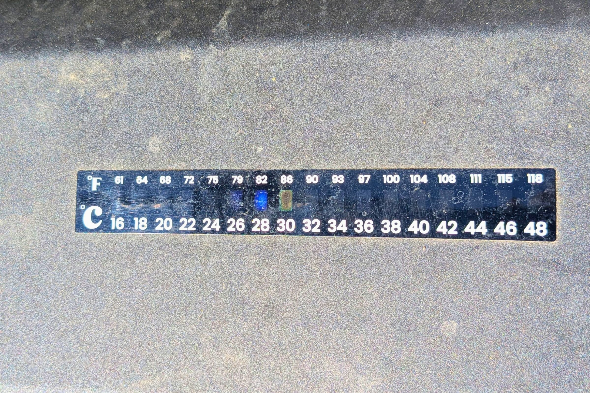 Yakima RoadShower thermometer strip