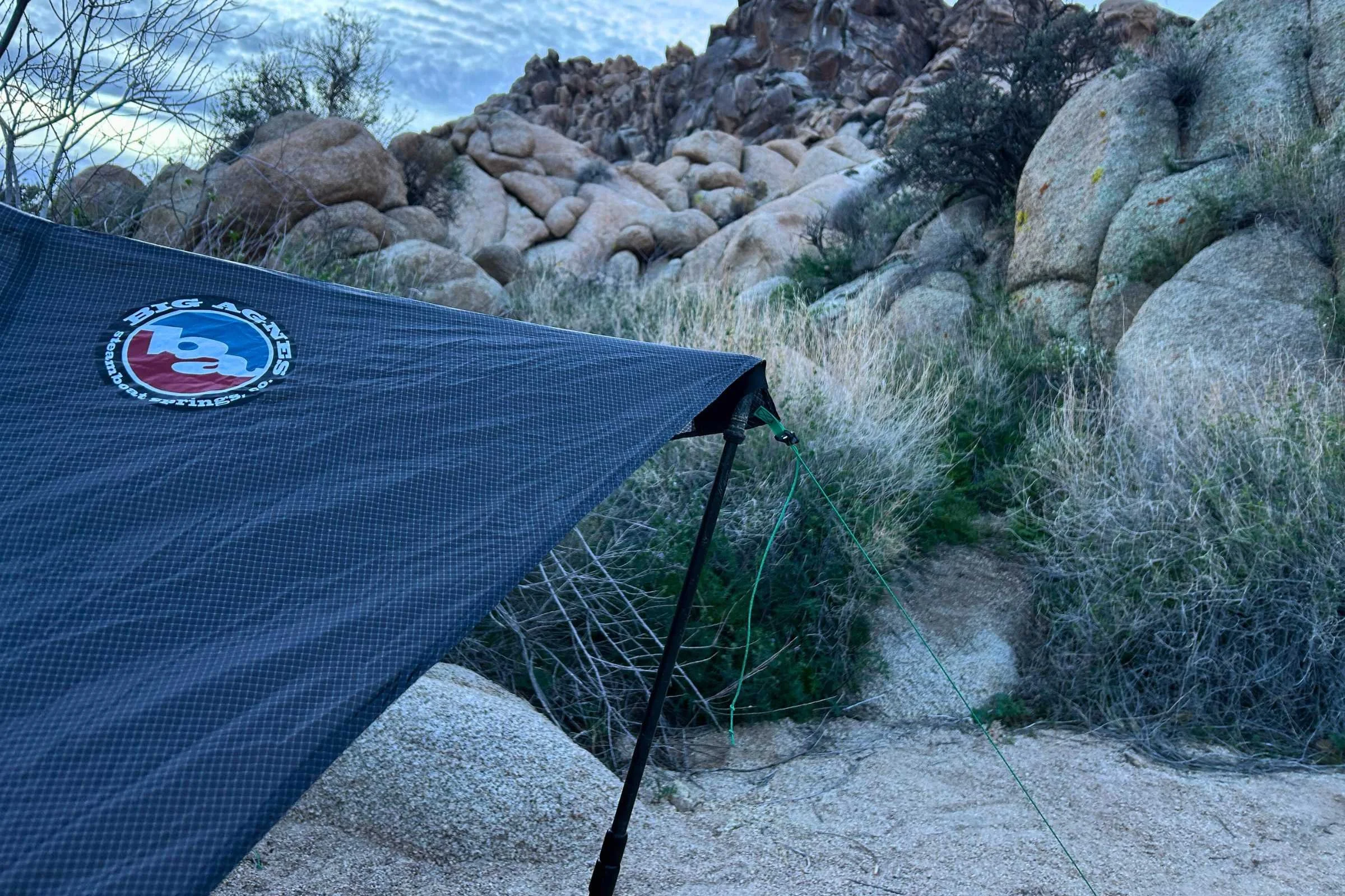 Whether I put the trekking pole handle up or tip up (the official directions say do handle up), I couldn't quite fit the pole into the pocket as well as I can on other tents.