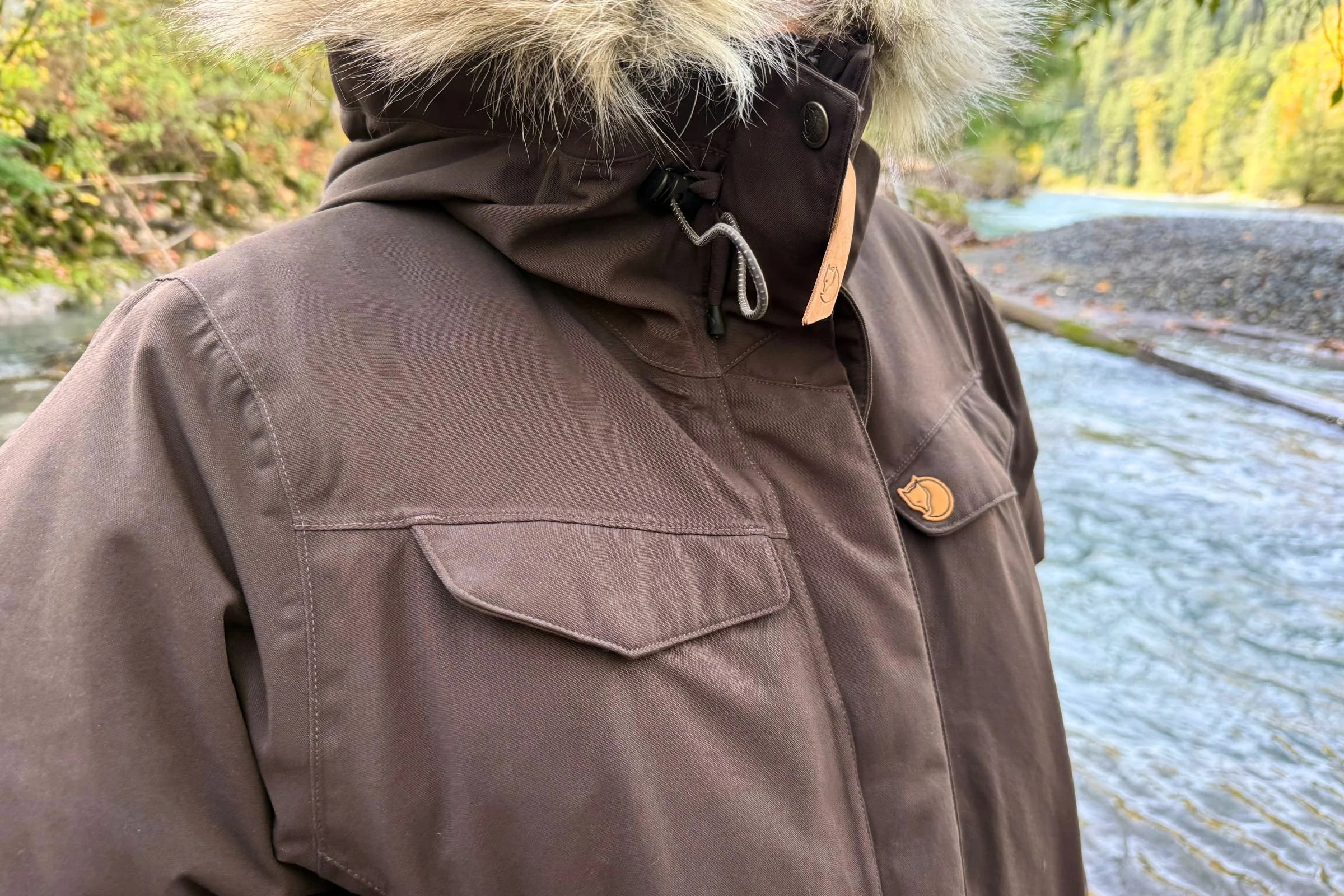 A double storm flap covers a very burly two way zipper for maximum protection.