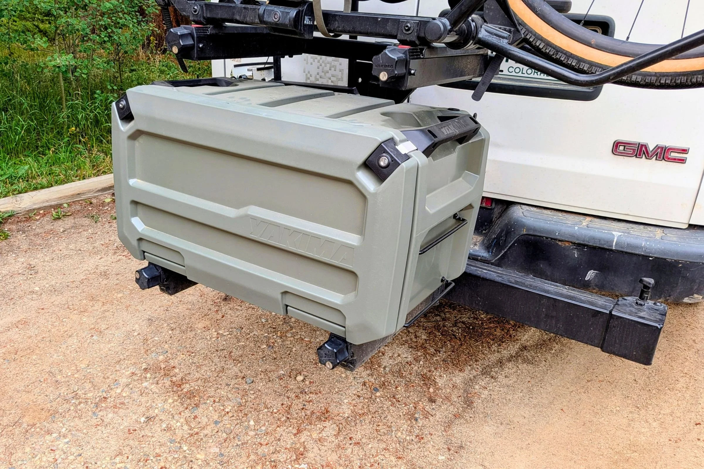 Yakima EXO OpenRange mounted on the EXO base system.