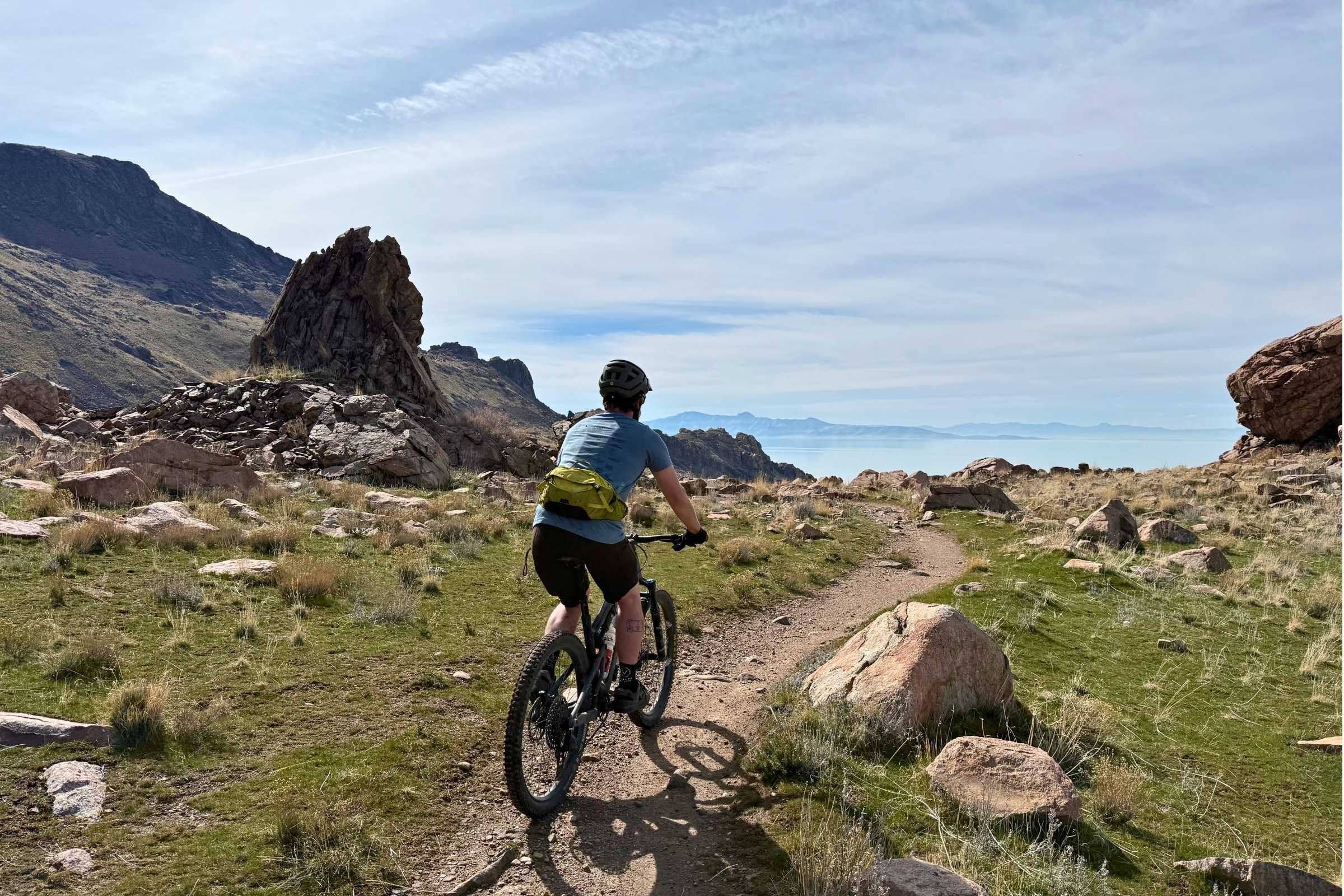 Testing the Forefront 3 on a warm day at Antelope Island in Utah. Photo by Stasia Stockwell.