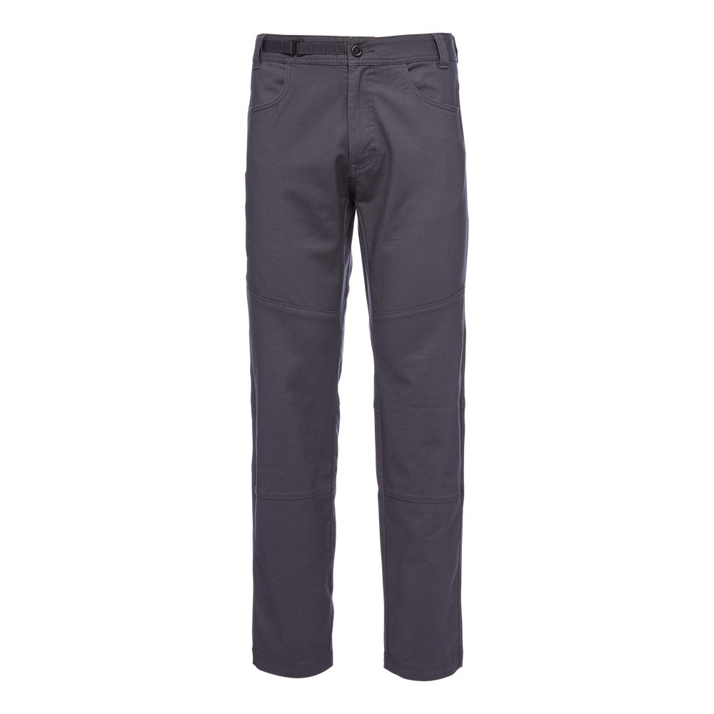 Black Diamond Spire men's hiking pants in a medium grey color