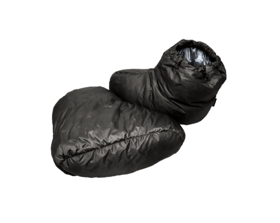 the Goosefeet Gear Down Socks in black