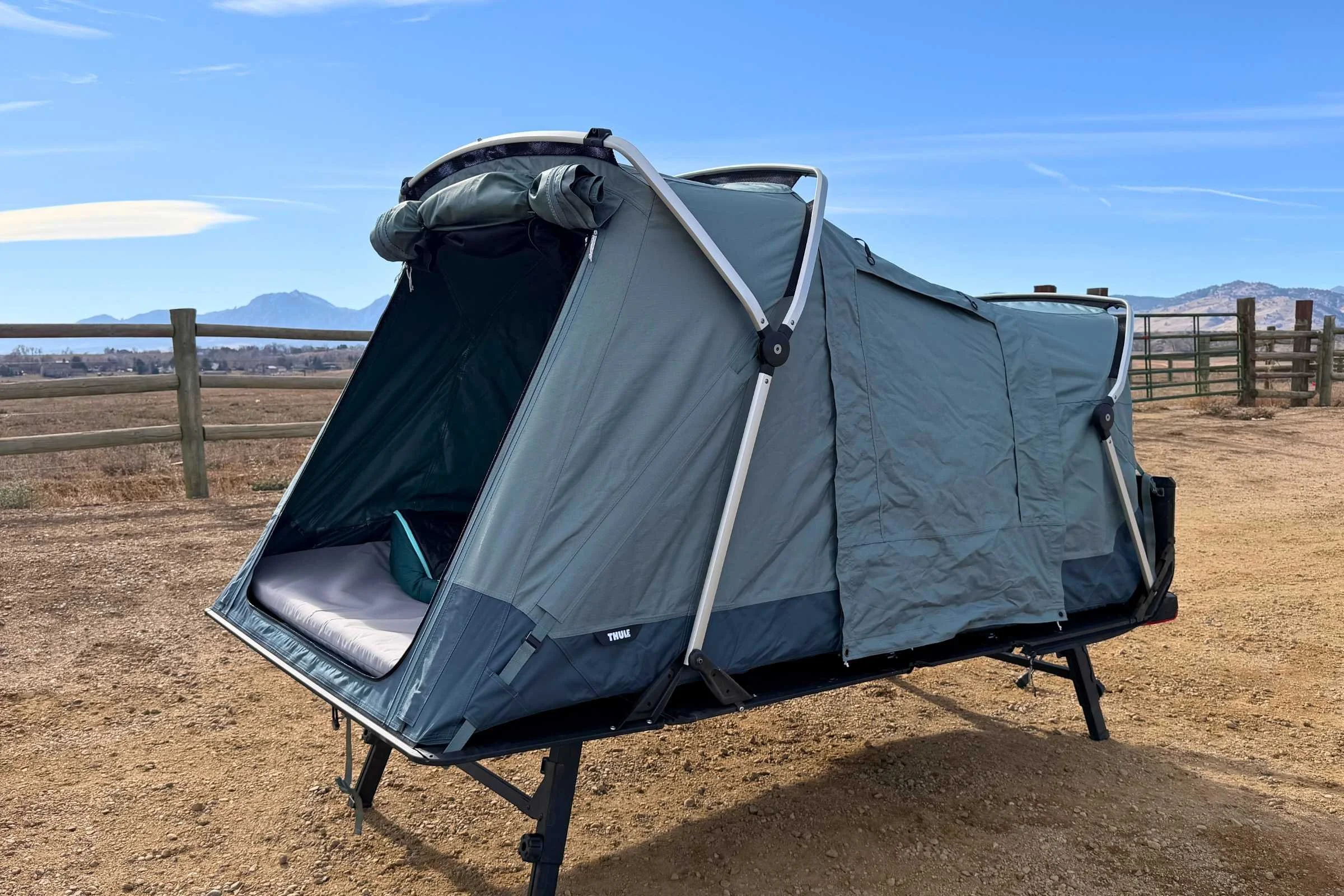 Sleeping in the Thule Outset is incredibly comfortable.