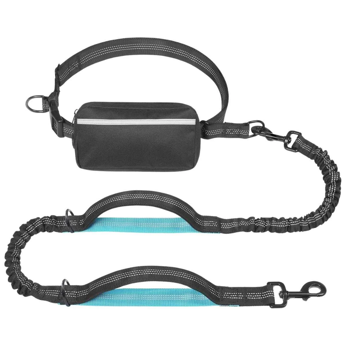 iYoShop Hands Free Dog Leash with Zipper Pouch