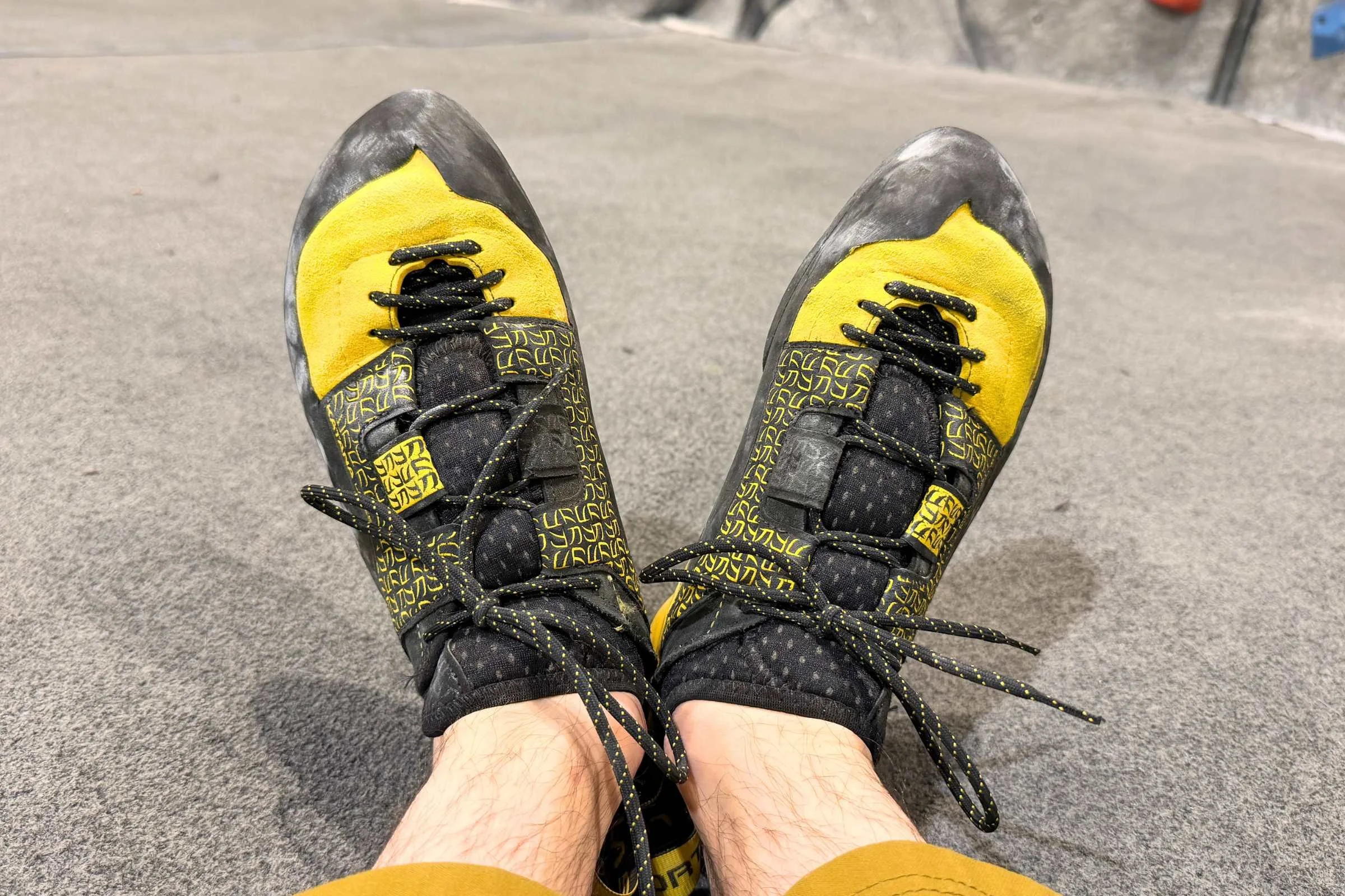 Climber wearing La Sportiva Katana Lace