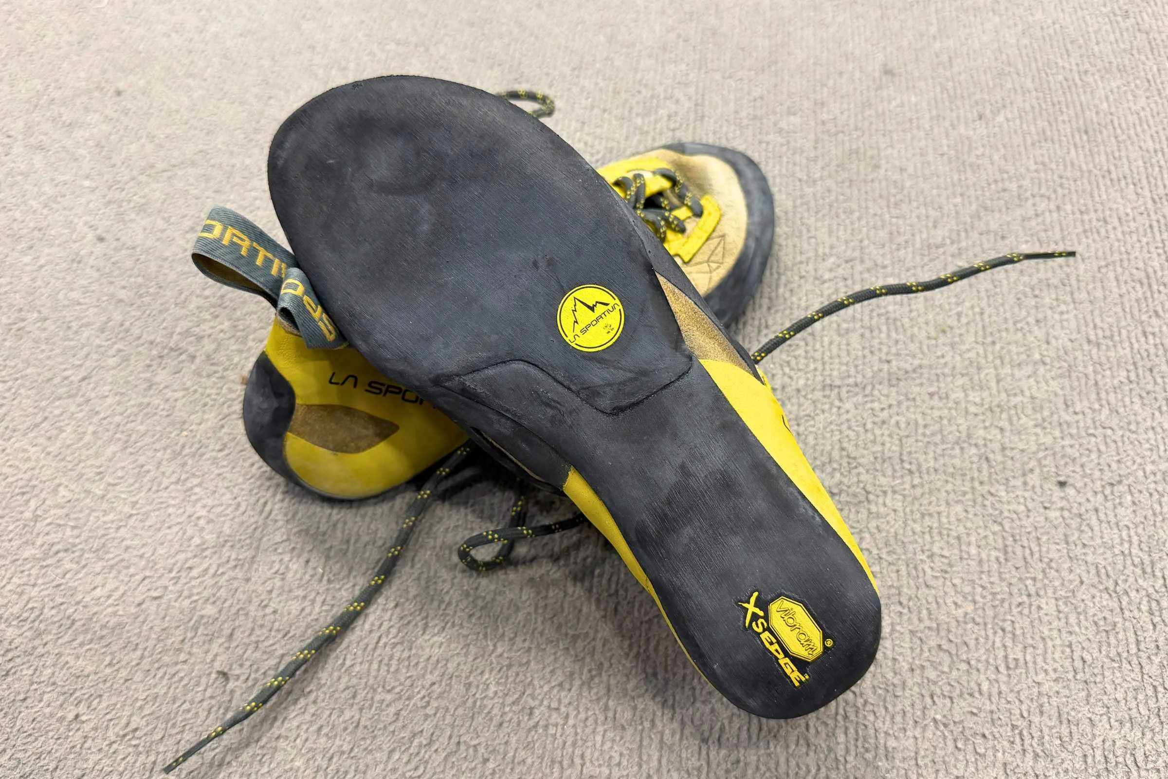 The Finales are the only pair of beginner shoes that use Vibram rubber.