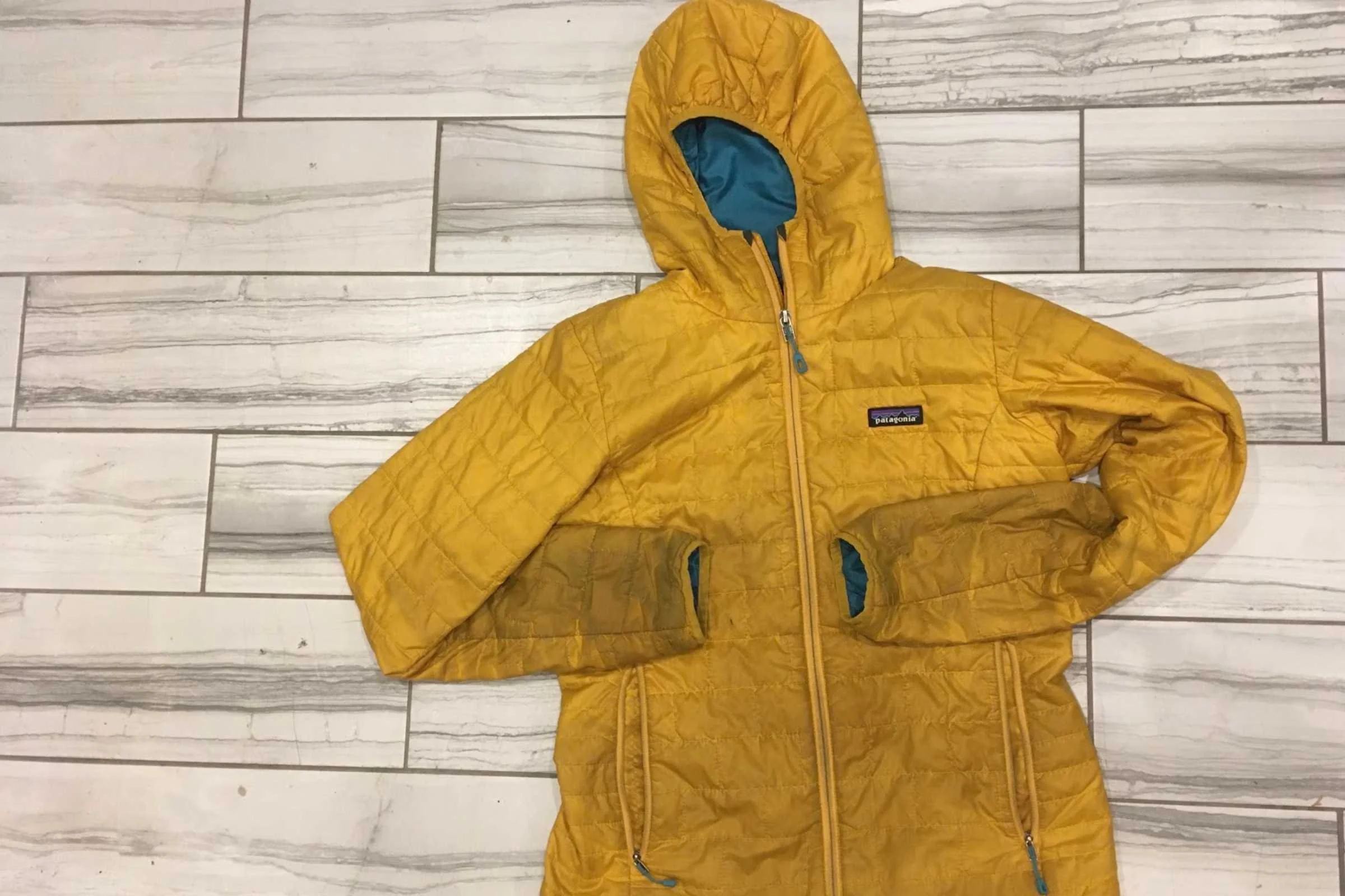 The same Nano Puff after Hex Laundry Detergent treatment.