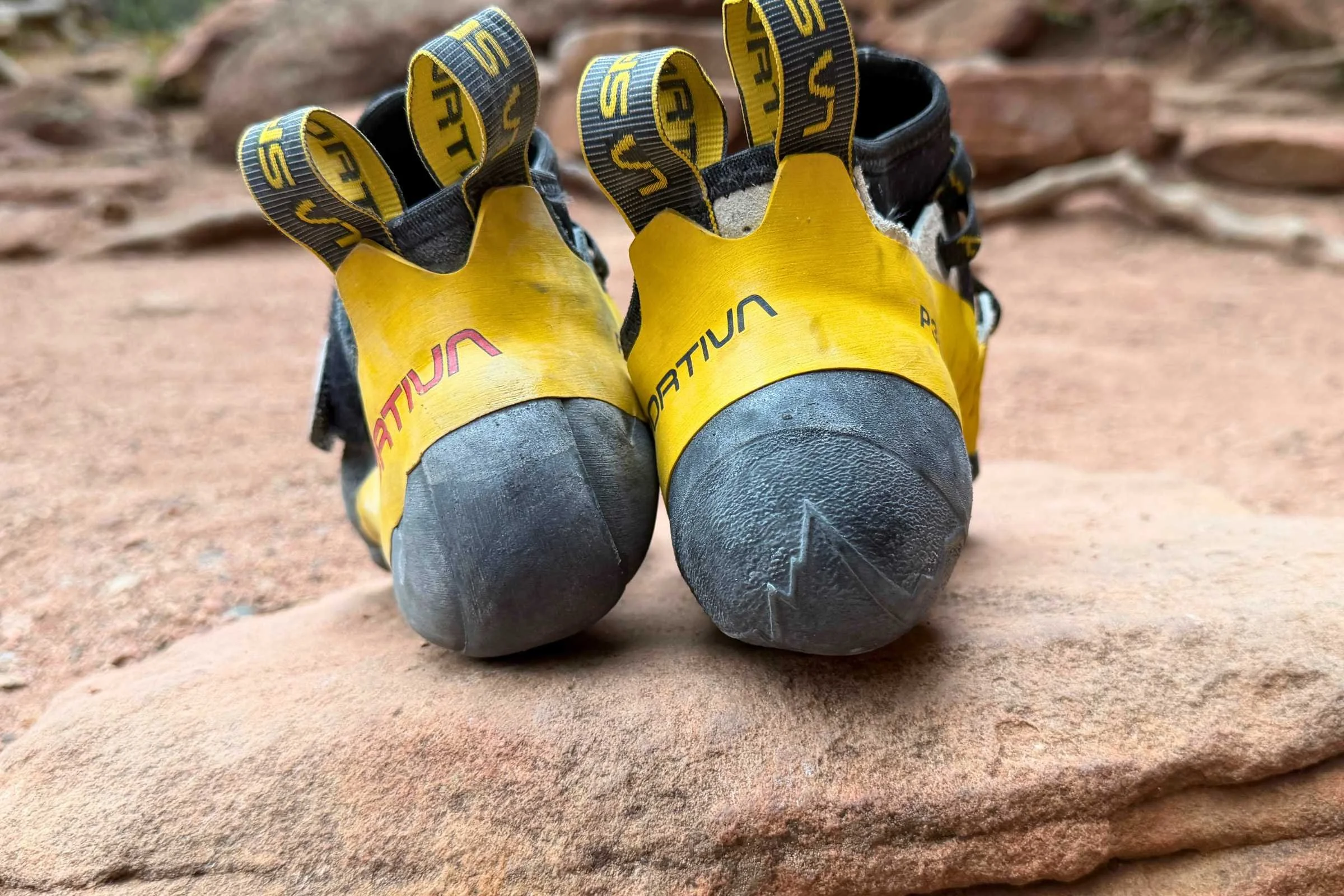 The heel on the Solution Comps is smaller and narrower than the original Solutions.