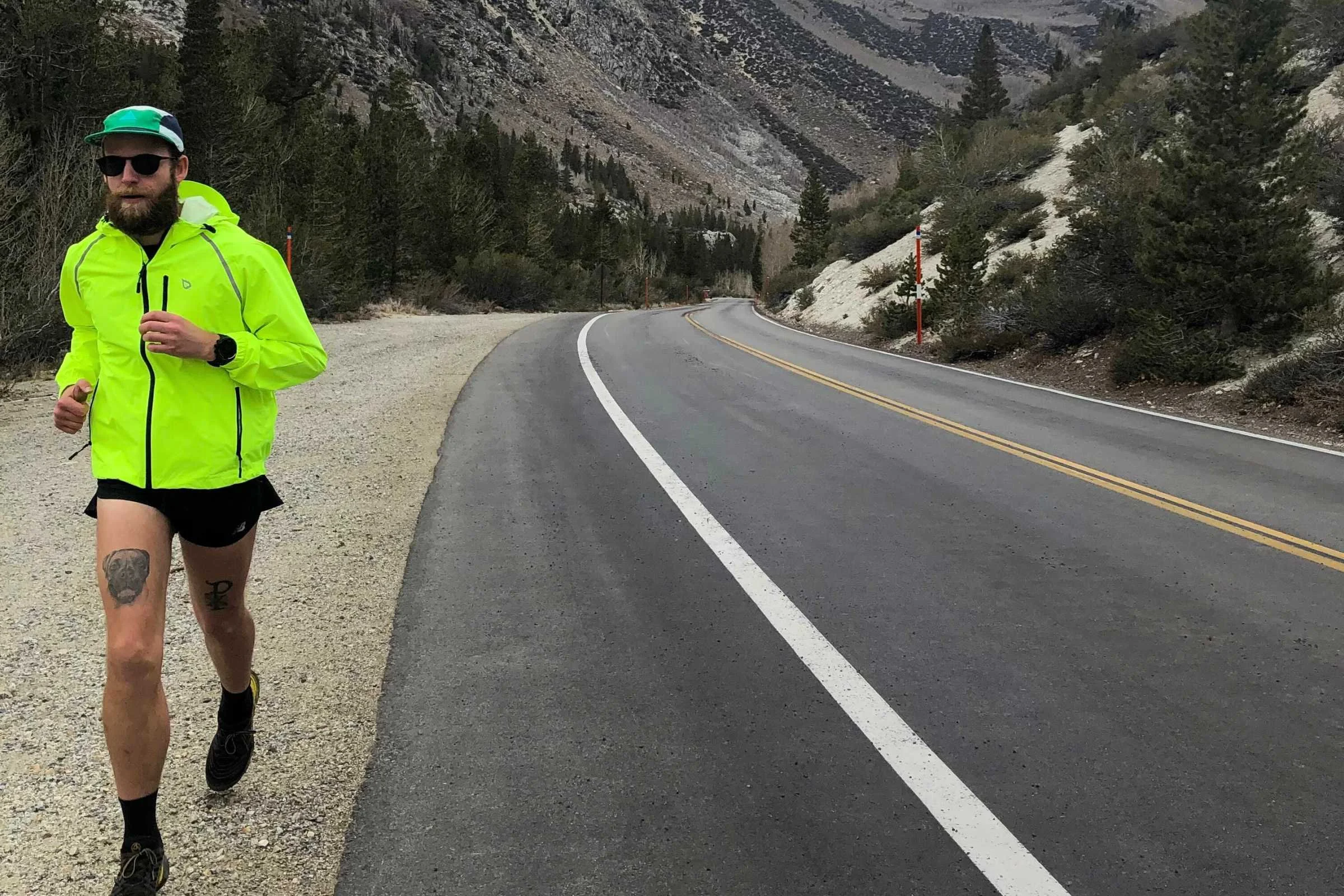 Closing out an even final mile near the trailhead after having the Baleaf on the trail in the eastern Sierra, CA. Photo by Sasha Hashemipour