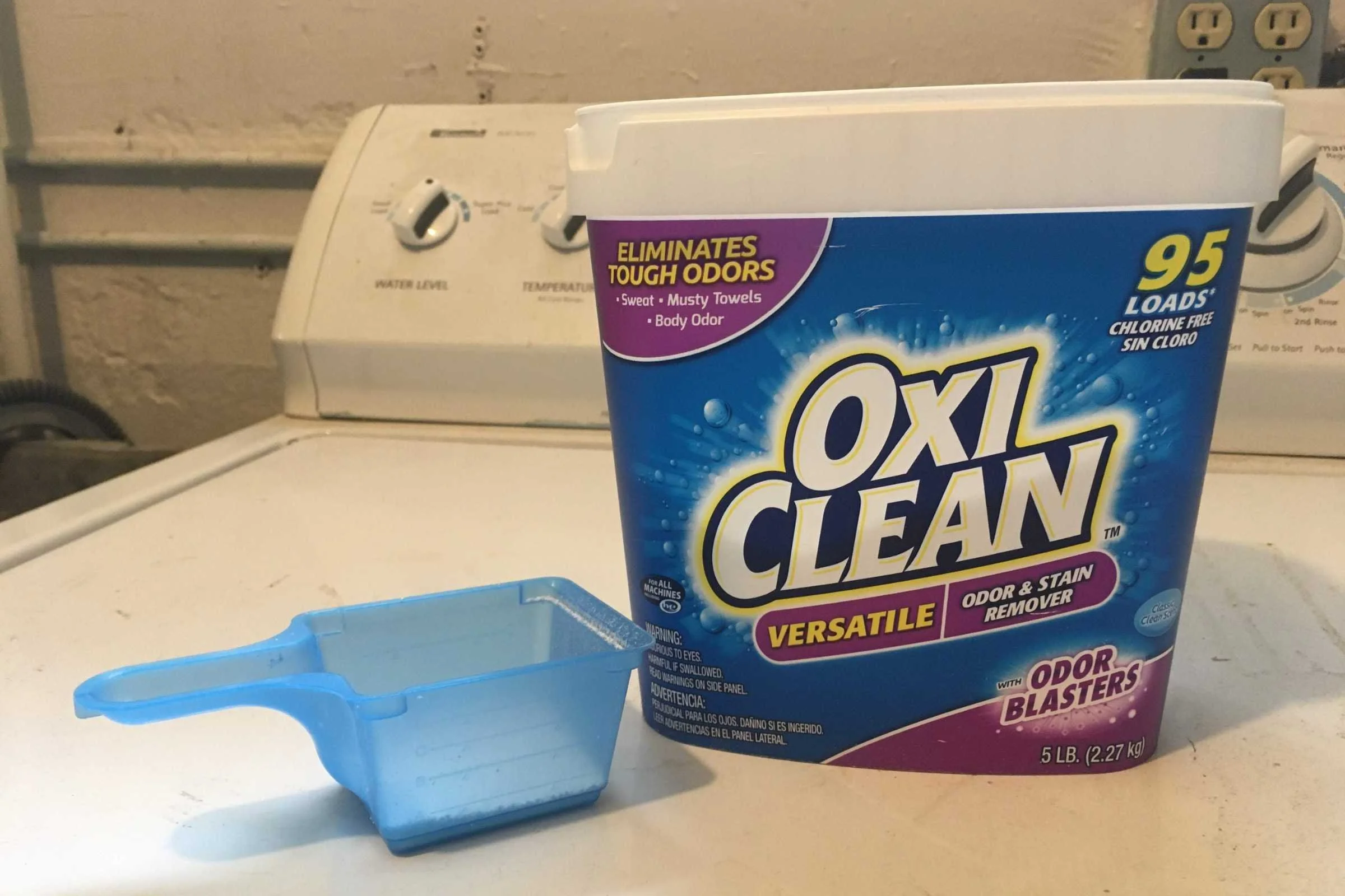 Oxi Clean Odor Blasters are a laundry booster that works with your ordinary laundry detergent