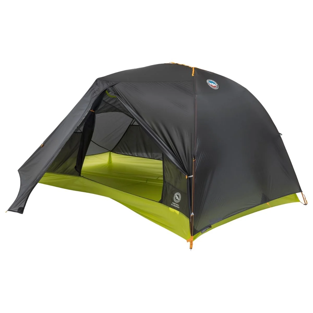 Big Agnes Tiger Wall UL2 Bikepack Tent in dark green with light green floor