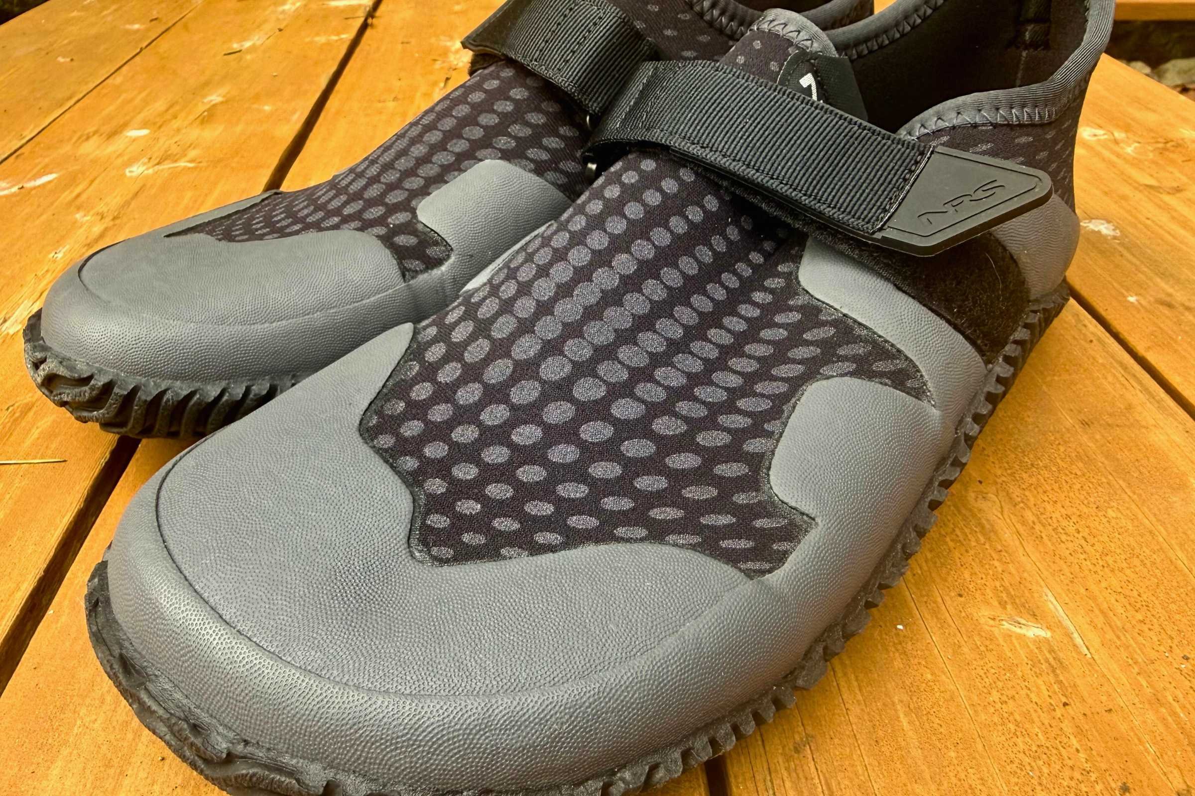 Abrasion-resistant rubber helps protect your feet from rocks and hidden hazards below the surface. Photo by Ebony Roberts