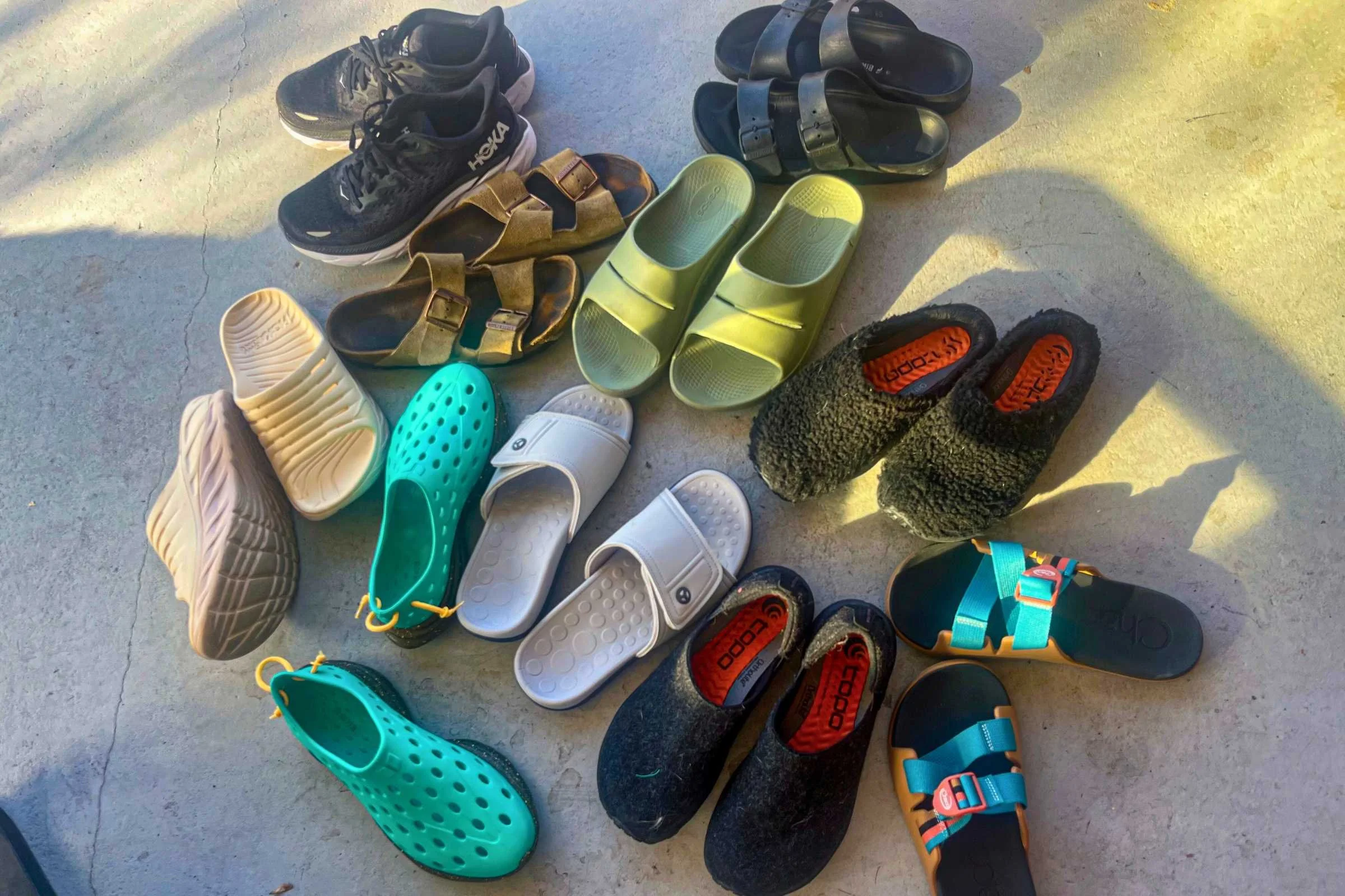 We tested the OOFOS OOahh slides alongside over a dozen other recovery shoes.