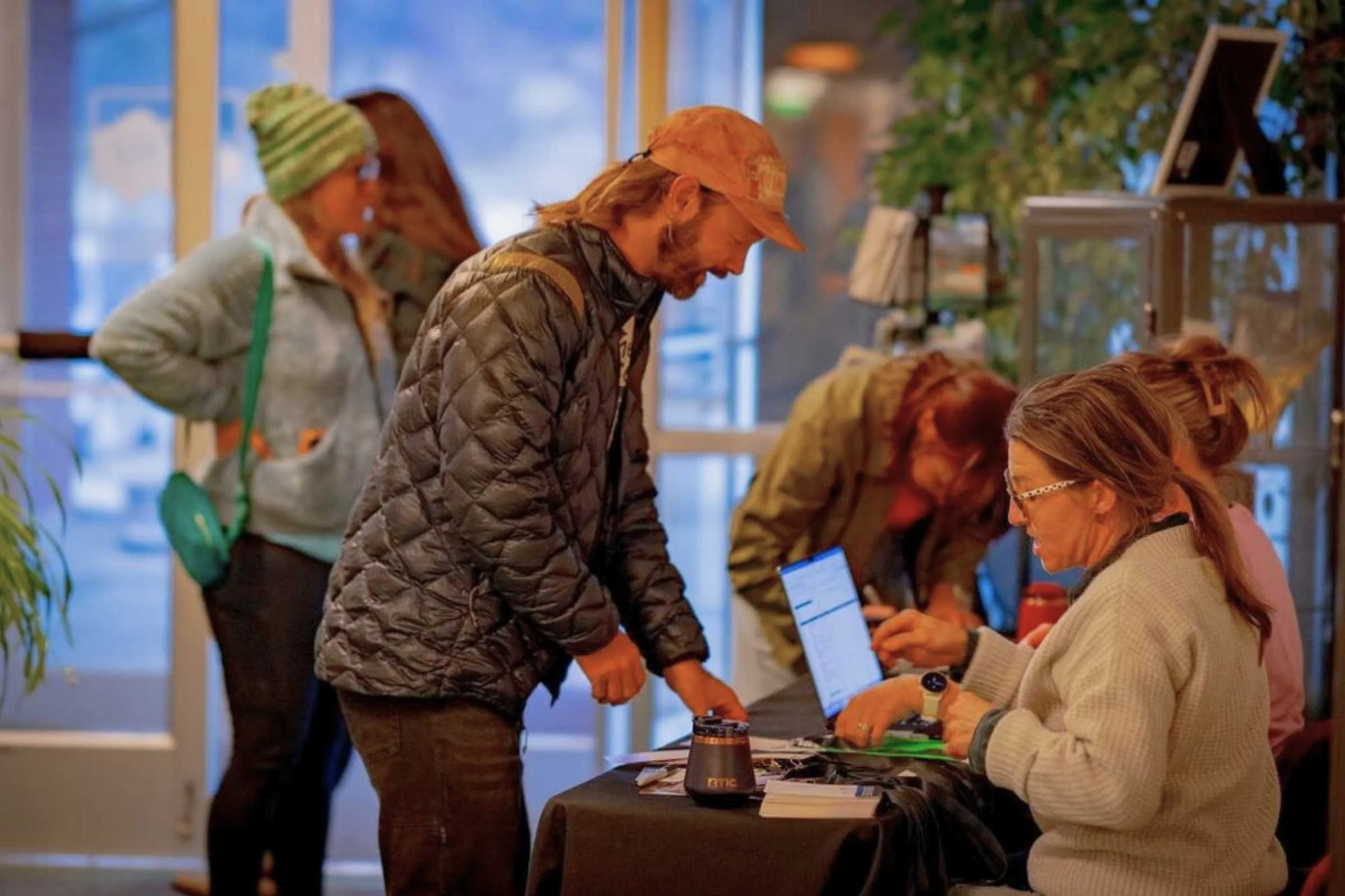 Treeline reviewer and writer Sam checking in at OMA Winter 2026