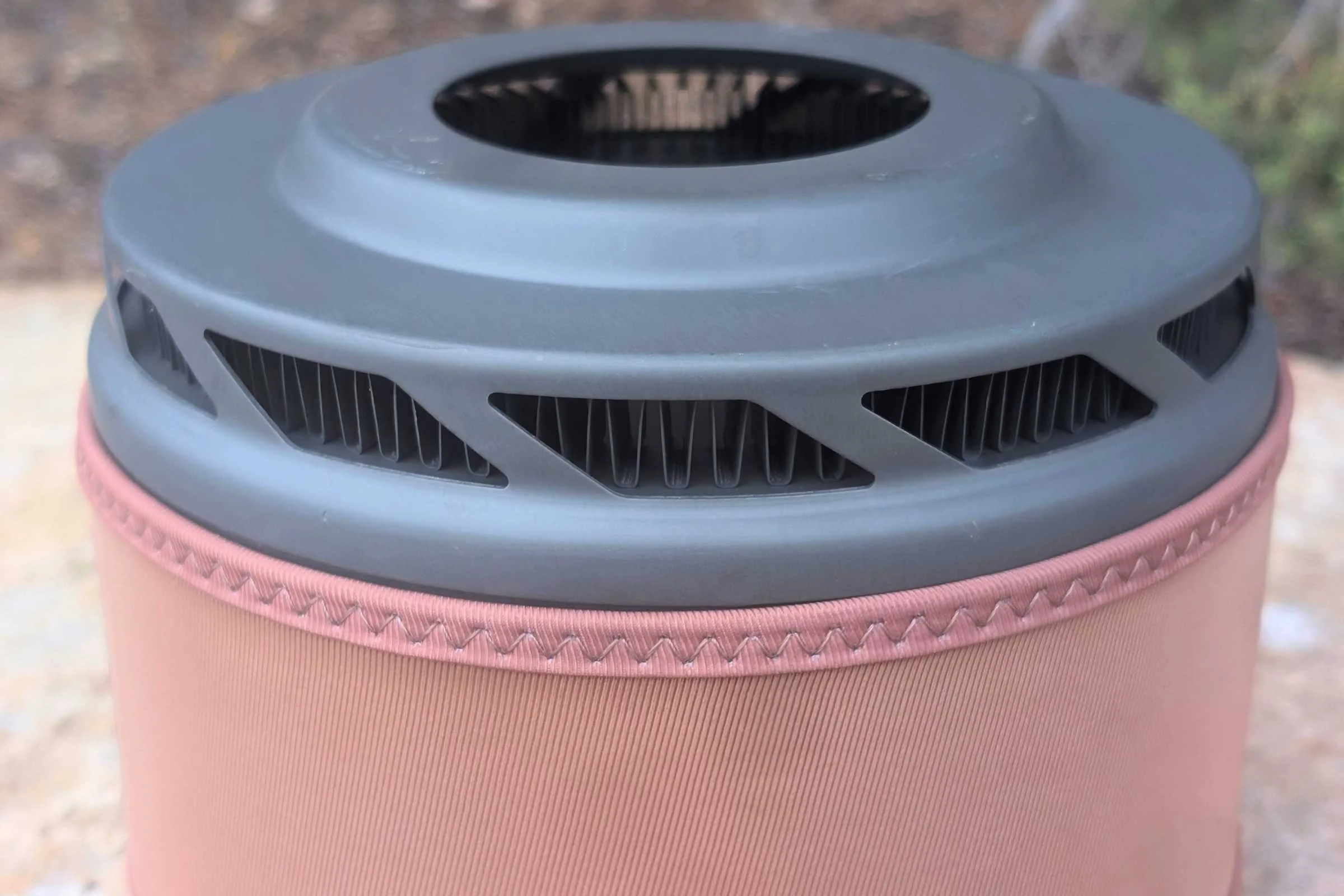 An up-close view of the the Jetboil TrailCook’s FluxRing.