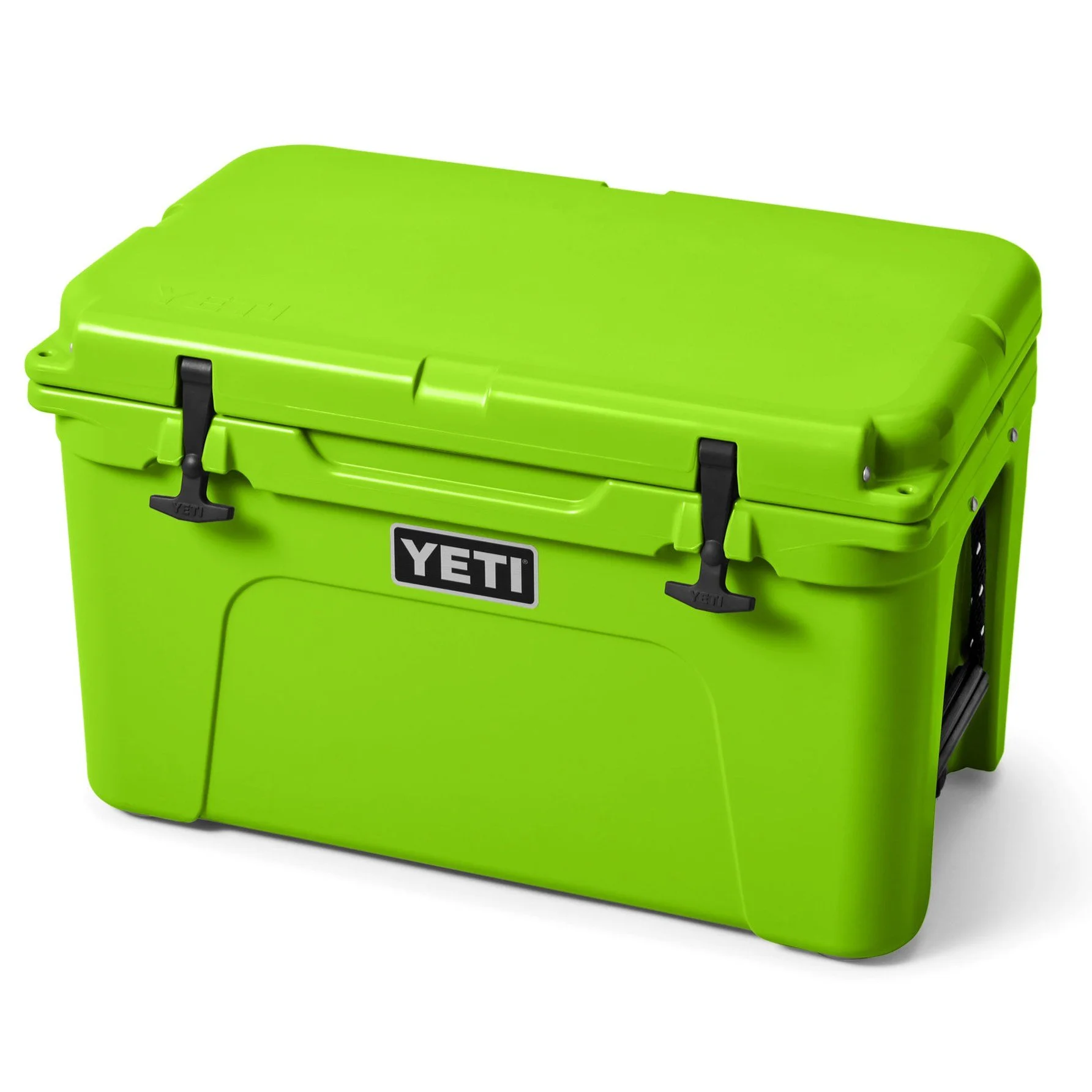The YETI Tundra cooler in bright spring green color