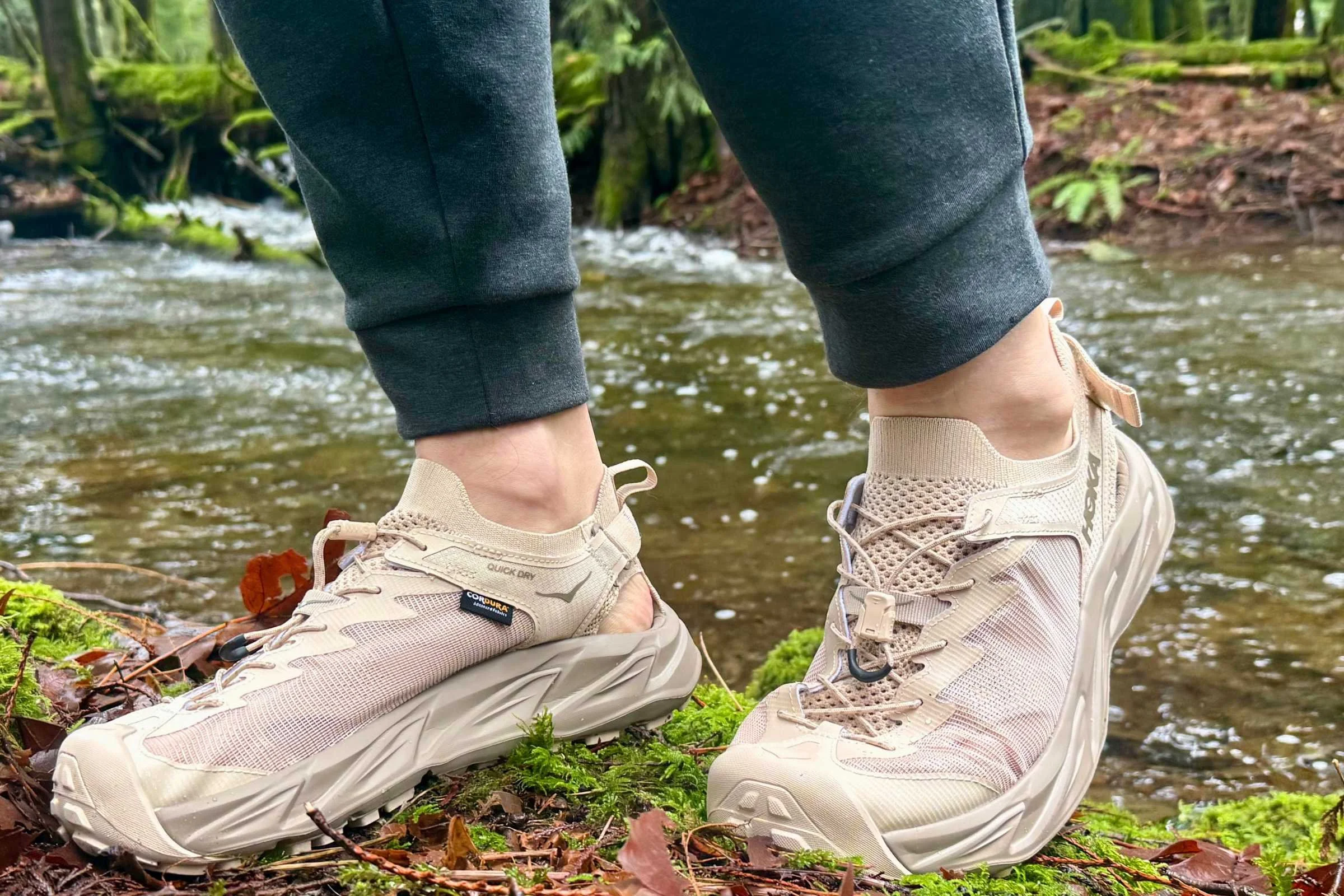 A true travel shoe: one pair that works for beaches, trails, city walking, and campsite lounging. Photo by Ebony Roberts