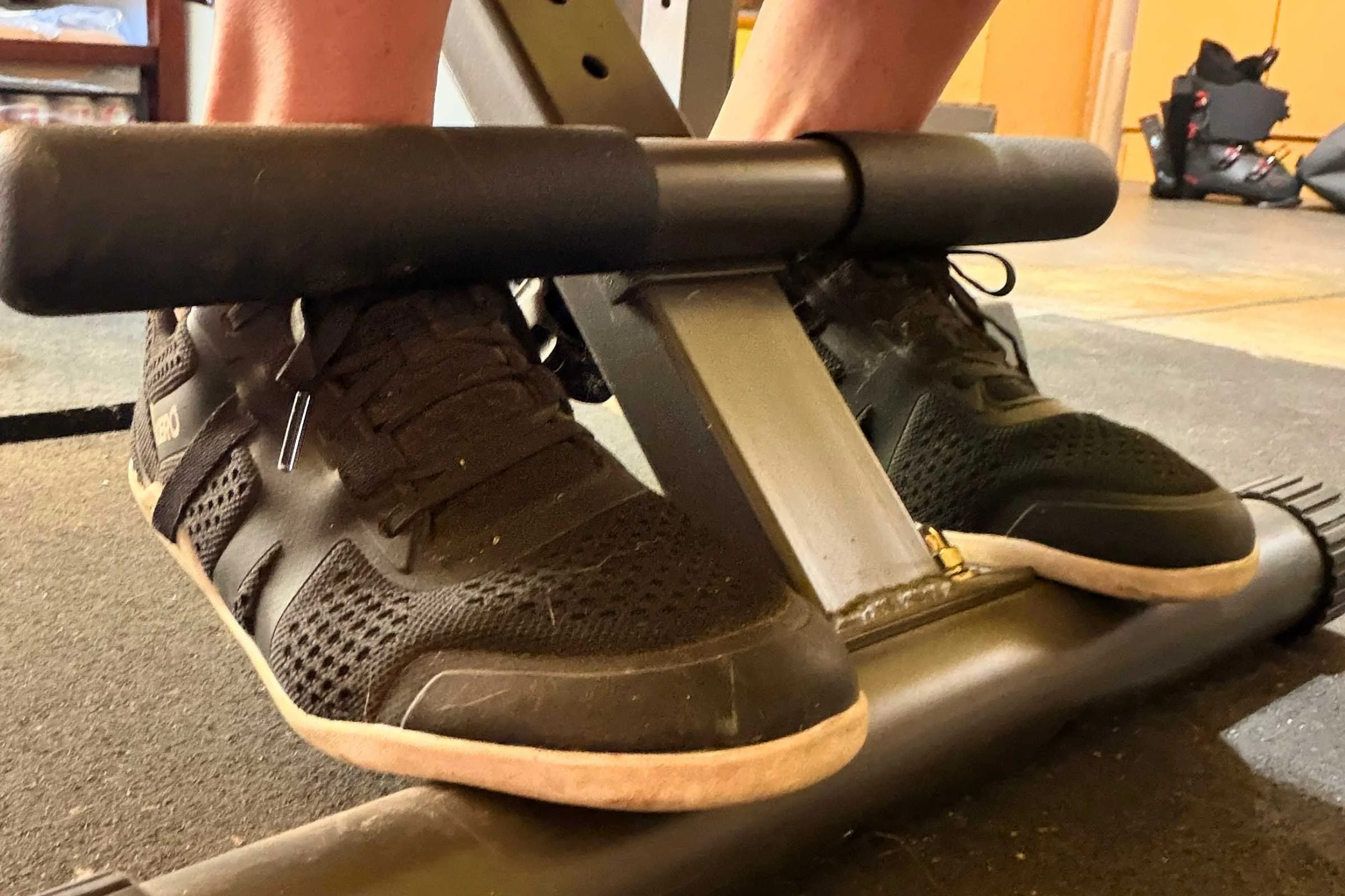 Wearing the Xero Prio Neo as a gym shoe for weightlifting. Photo courtesy Maggie Nichols