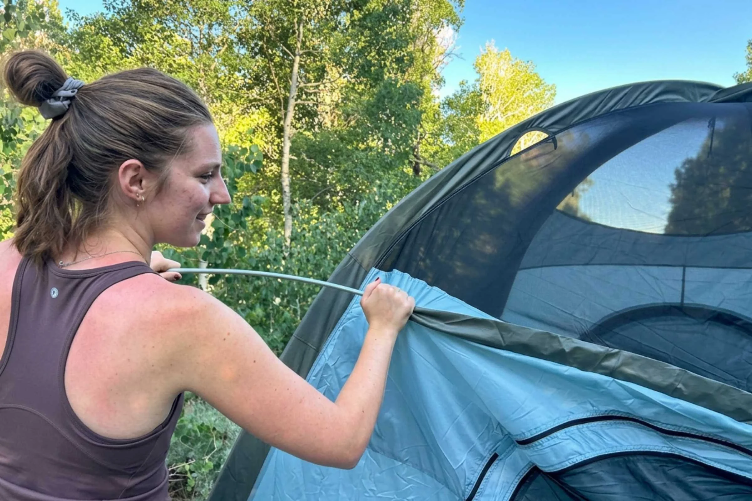 REI Co-op Westward 6 Tent pole setup