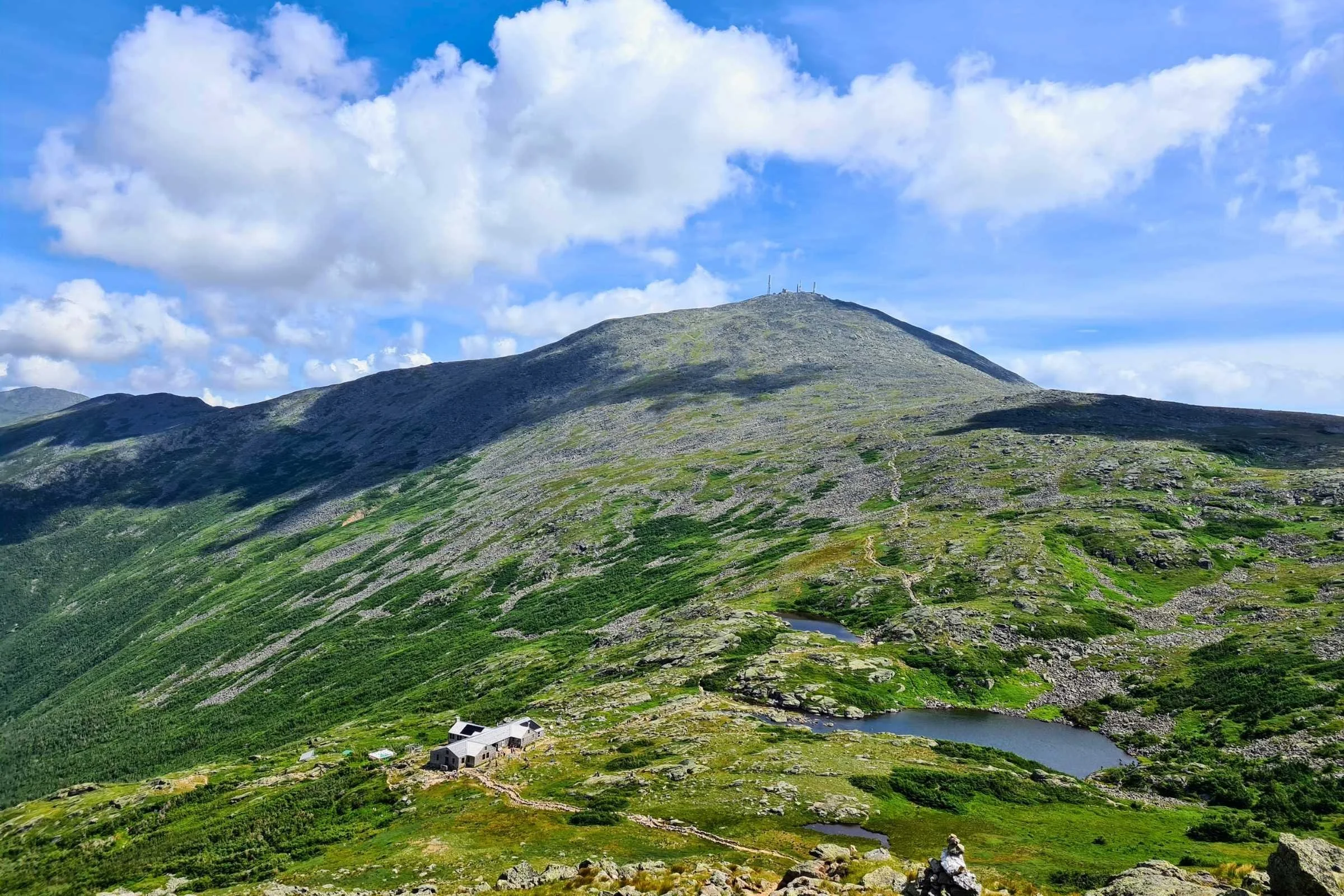 Mt Washington and Lake of the Clouds from the summit of Mt Monroe. Photo by Aubri Drake.