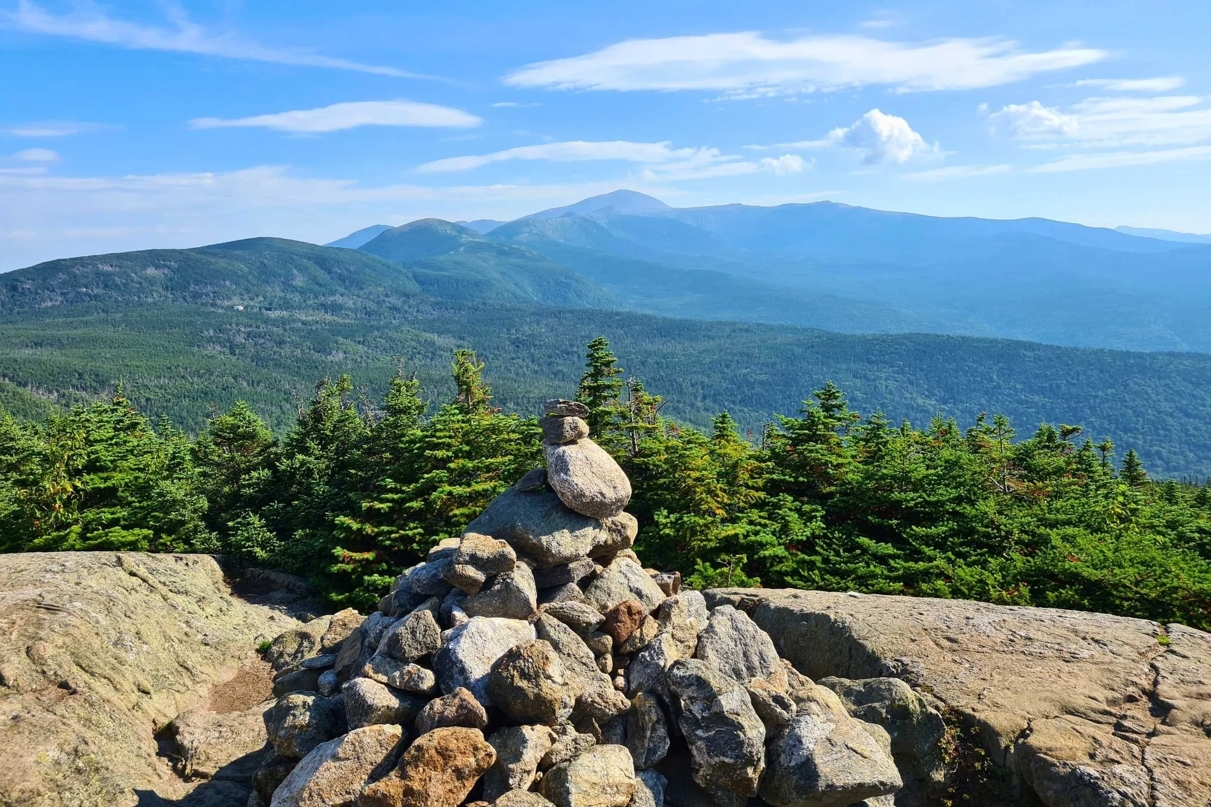 The view of Washington and the Southern Presidentials from Mt Jackson. Photo by Aubri Drake.