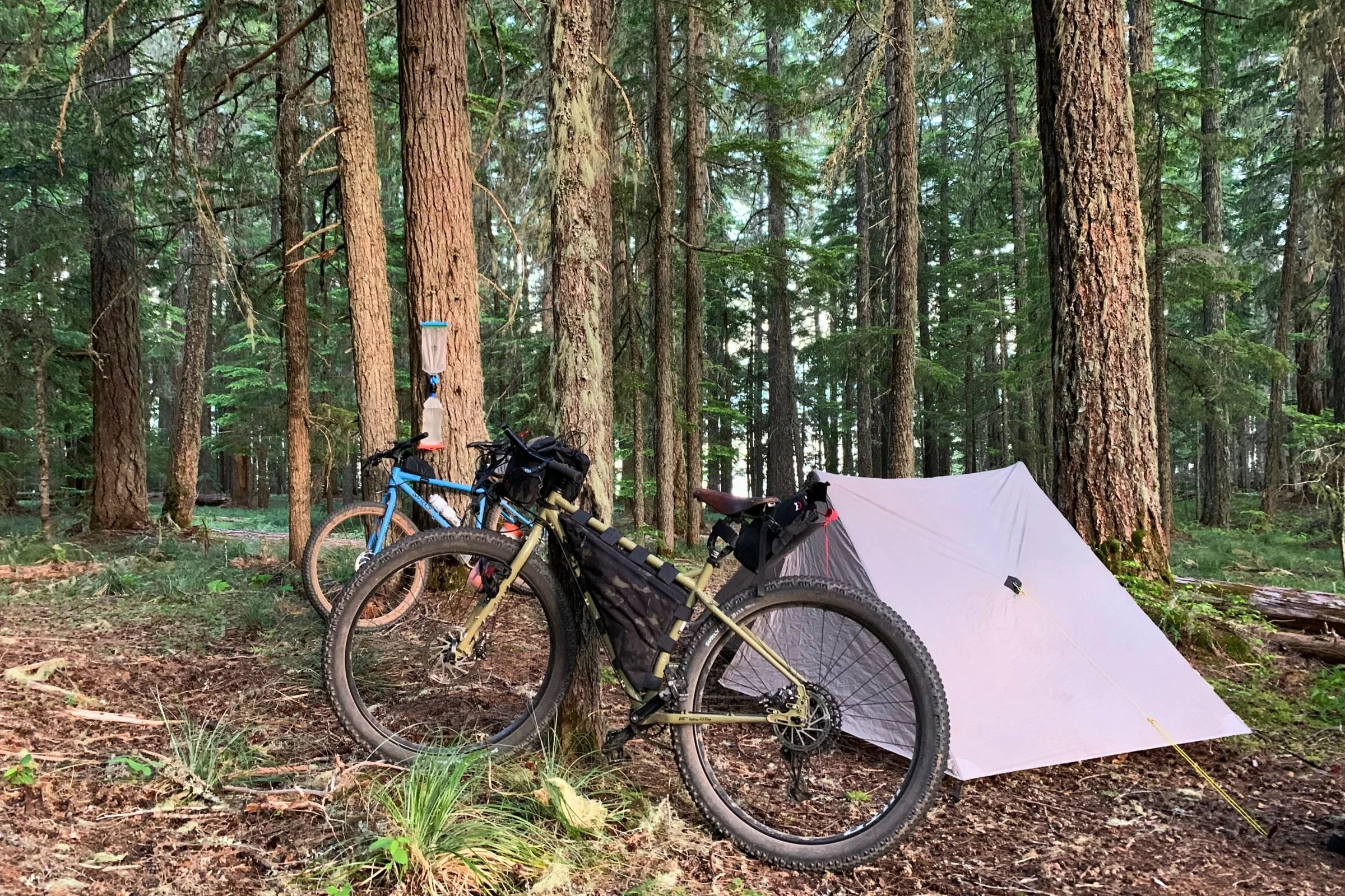 The Surly ECR and Surly Krampus at camp. Photo by Graham Hodge.
