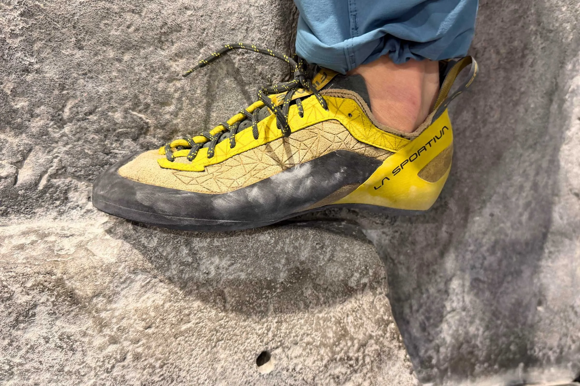 They aren’t great for overhangs, heel hooking or toe hooking.