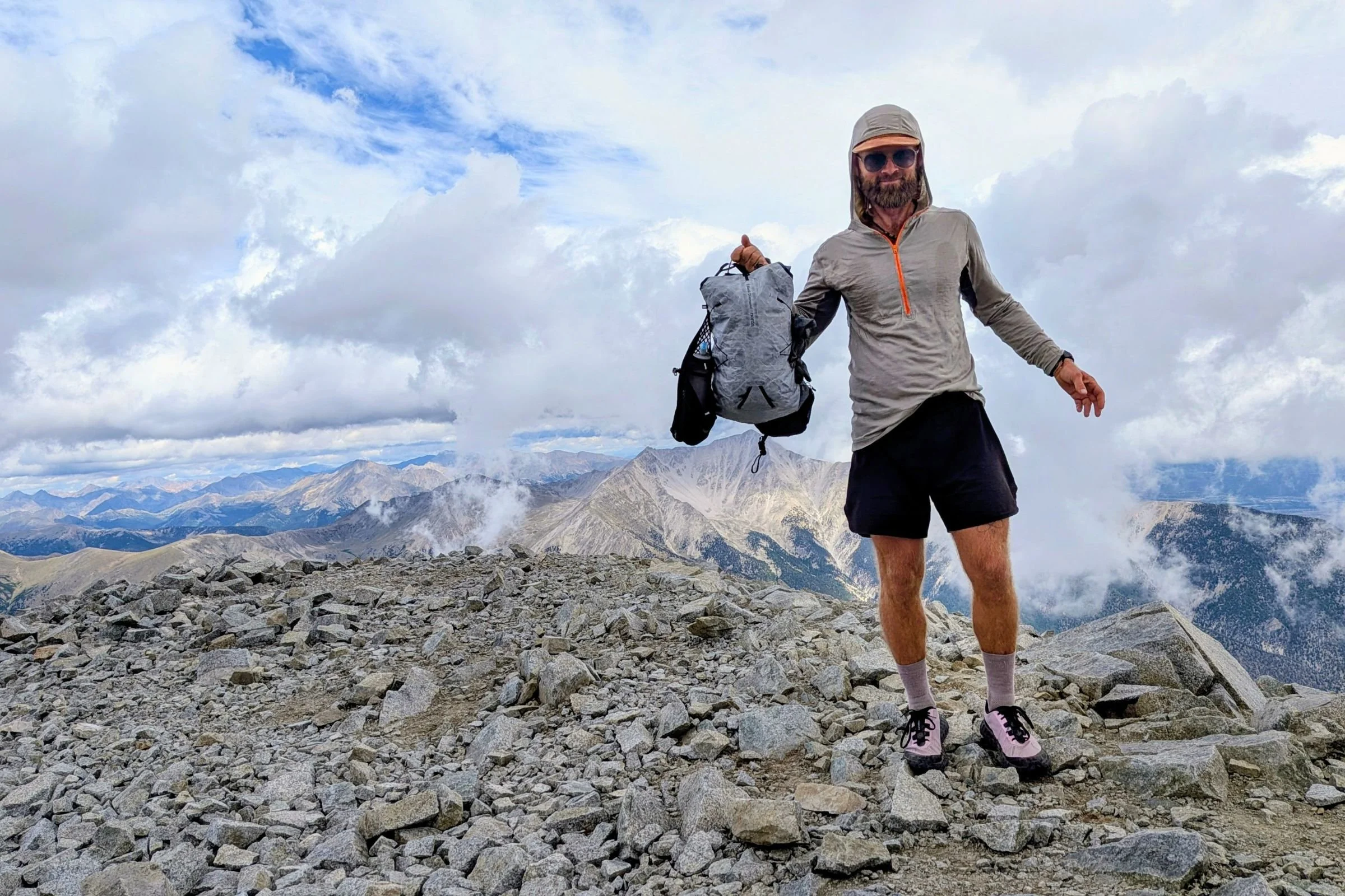 Author wearing Norda 000 Trail Running Shoes