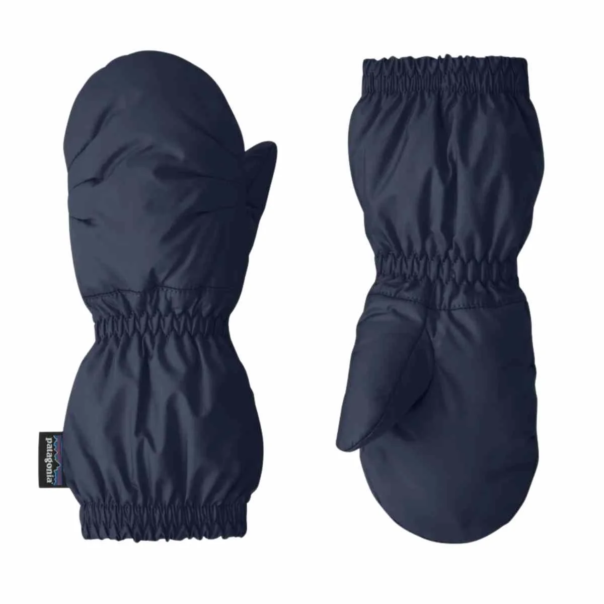 Patagonia Baby Puff Mittens in dark navy