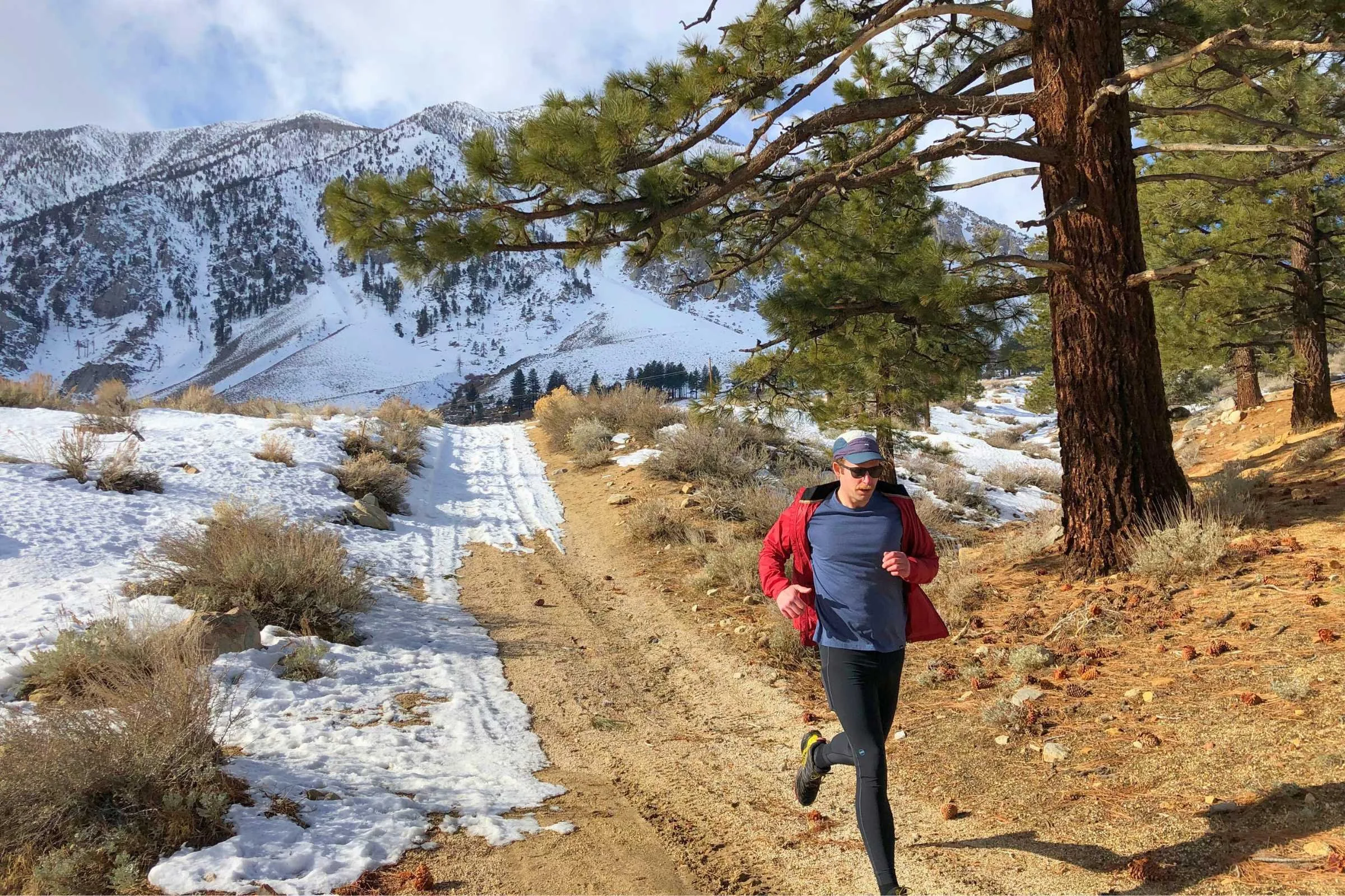 Temperature can be tough to manage. Sometimes we just open up a windshell completely when we’re not getting enough breathability out of it, but a base layer isn’t enough on its own. Photo by Sasha Hashemipour