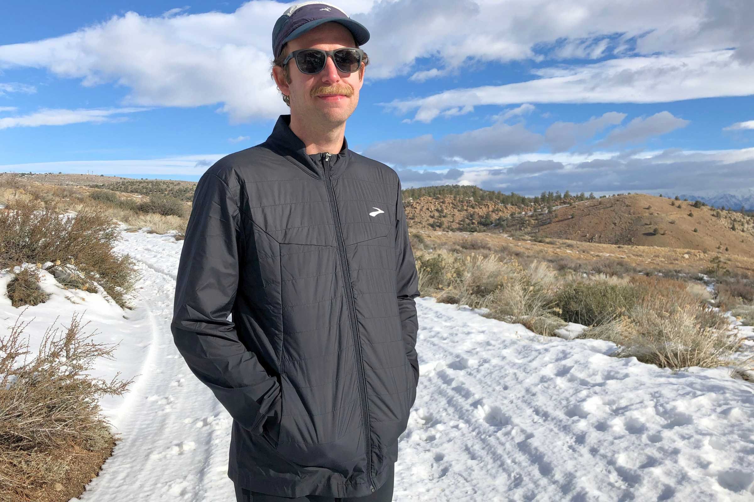 The Brooks Shield Hybrid 2.0 is comfortable and warm for activewear but not the most versatile and packable layer.  Photo by Sasha Hashemipour