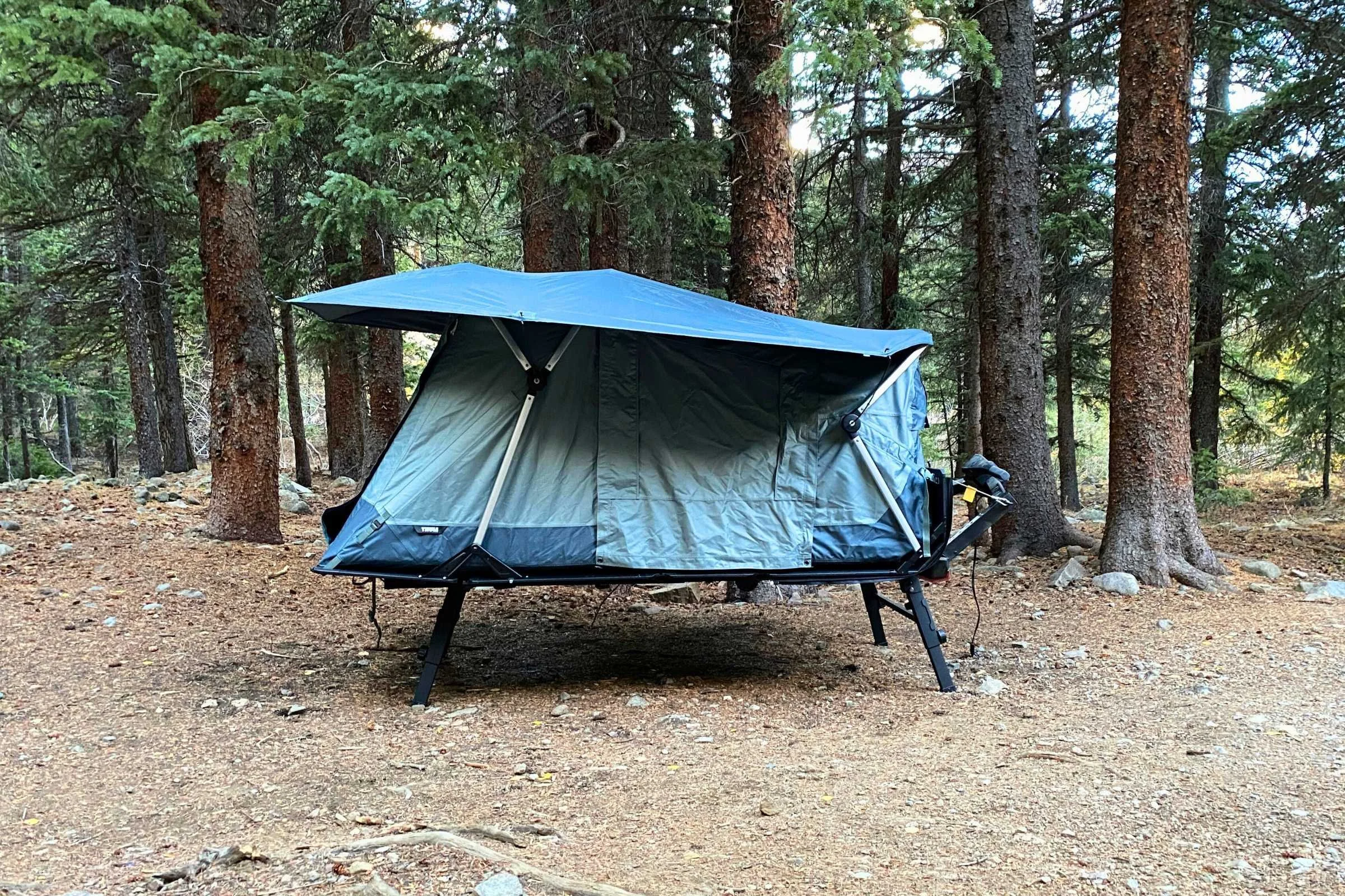Re-attaching the tent to your car can be difficult.